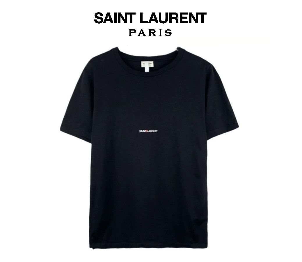 Saint Laurent Rive Gauche T Shirt Black | Grailed
