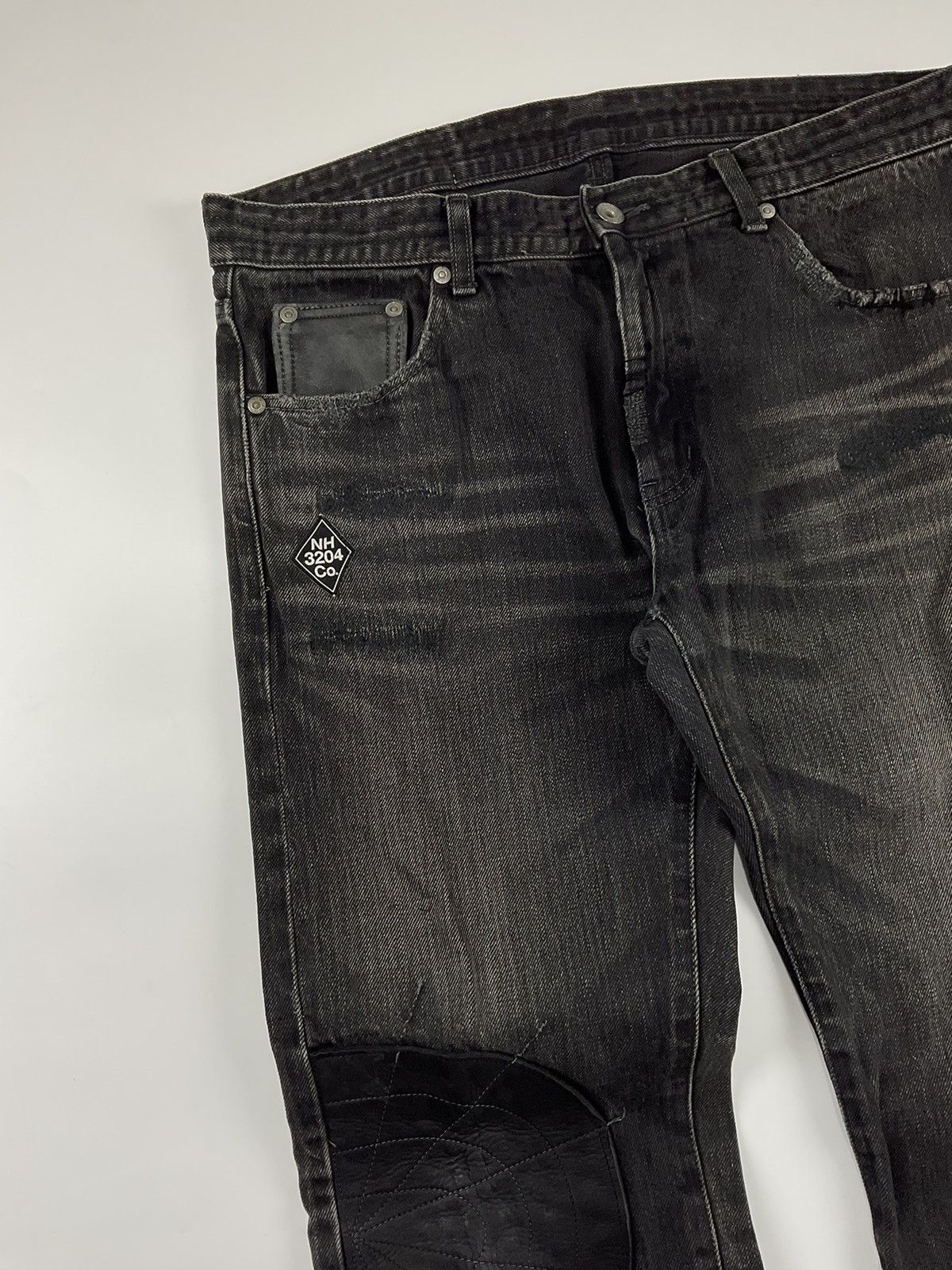 Neighborhood Neighborhood F/W'09 Black Icon Narrow Straight Denim Size US 34 / EU 50 - 3 Thumbnail