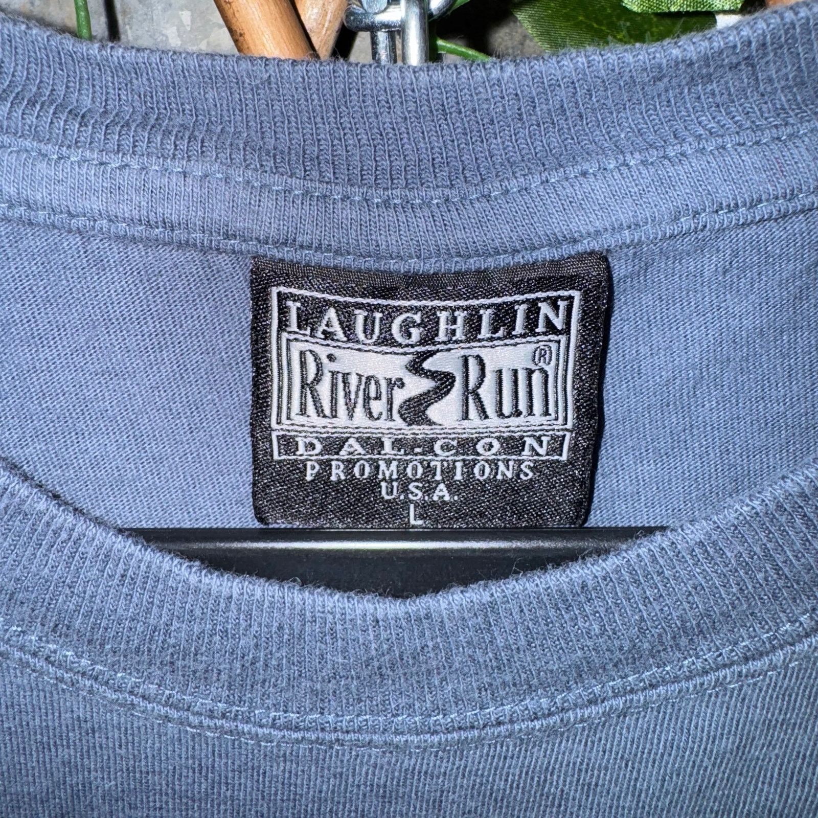 Vintage Vintage Y2K Laughlin River USA 2000s motorcycle biker tshirt Size US L / EU 52-54 / 3 - 3 Thumbnail