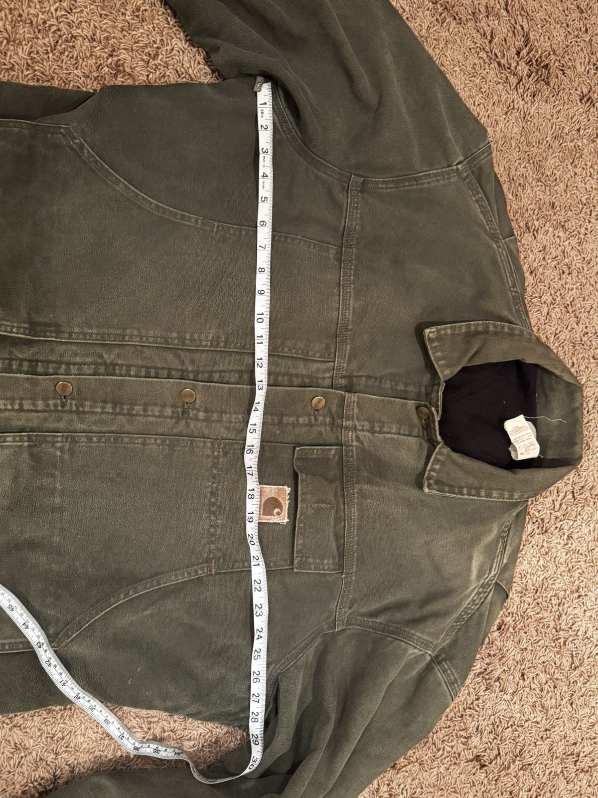 Carhartt Vintage USA Made Carhartt Green Duck Canvas workwear Jacket Size US XL / EU 56 / 4 - 12 Thumbnail