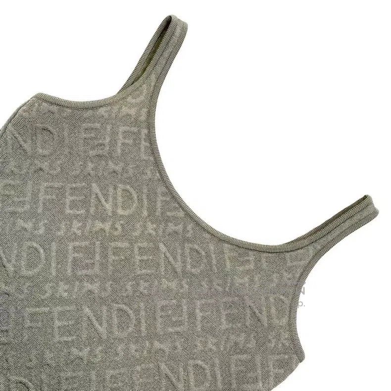 Fendi Fendi Relief Full-Print Logo Bodycon Dress Size XXS / US 00 / IT 34 - 3 Thumbnail