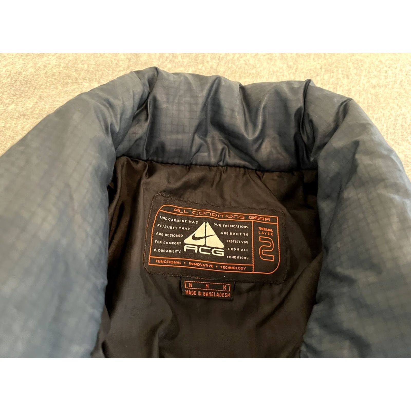 Nike VINTAGE Nike ACG Quilted Puffer Jacket Mens M Blue Thermal Down Primaloft Nylon Nylon Quilted 2 Medium Size US M / EU 48-50 / 2 - 3 Thumbnail