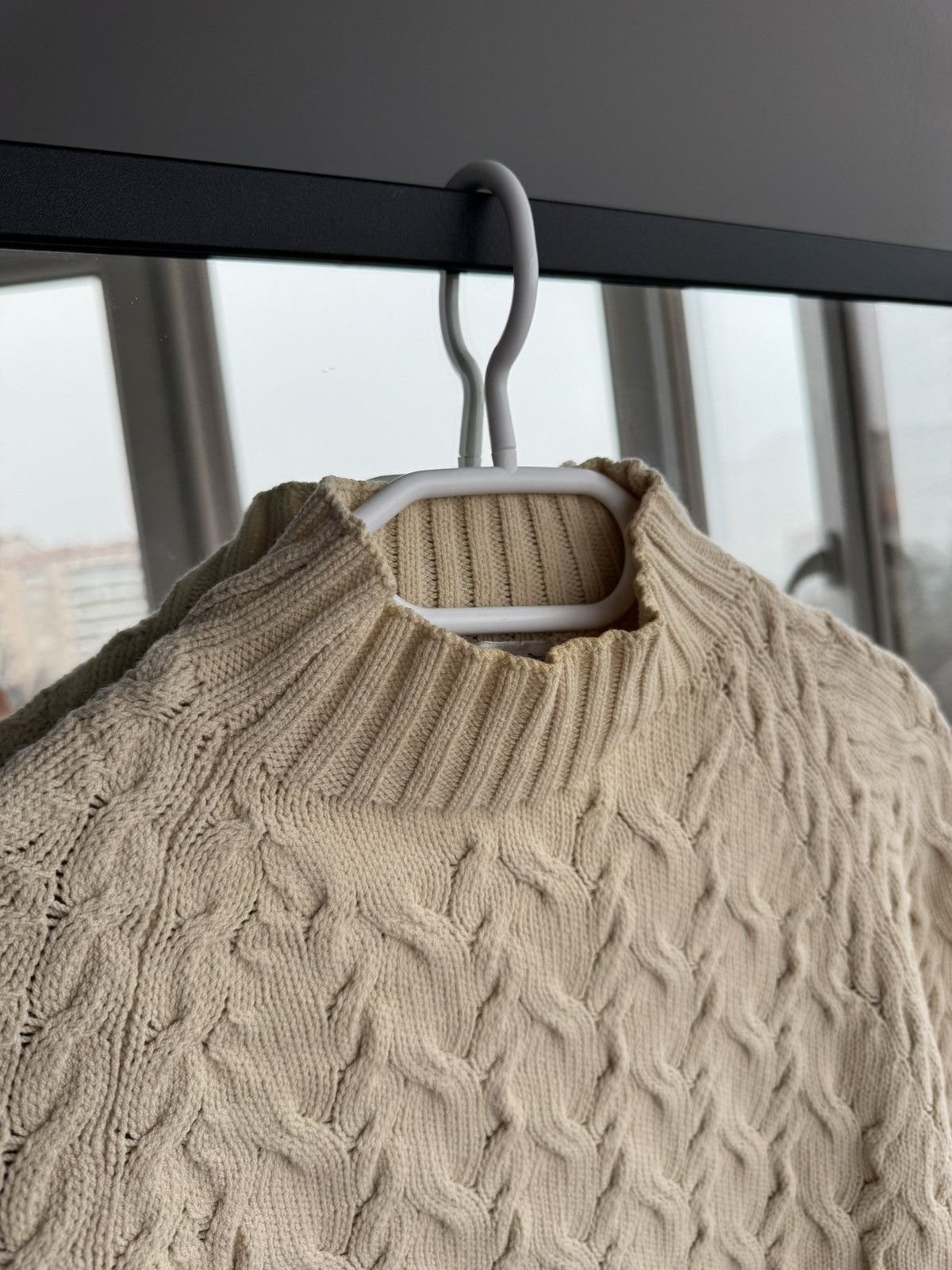 Other Tiki Tirawa Paris Cream Cable Knit Sweater High Neck Sz S Size S / US 4 / IT 40 - 6 Thumbnail