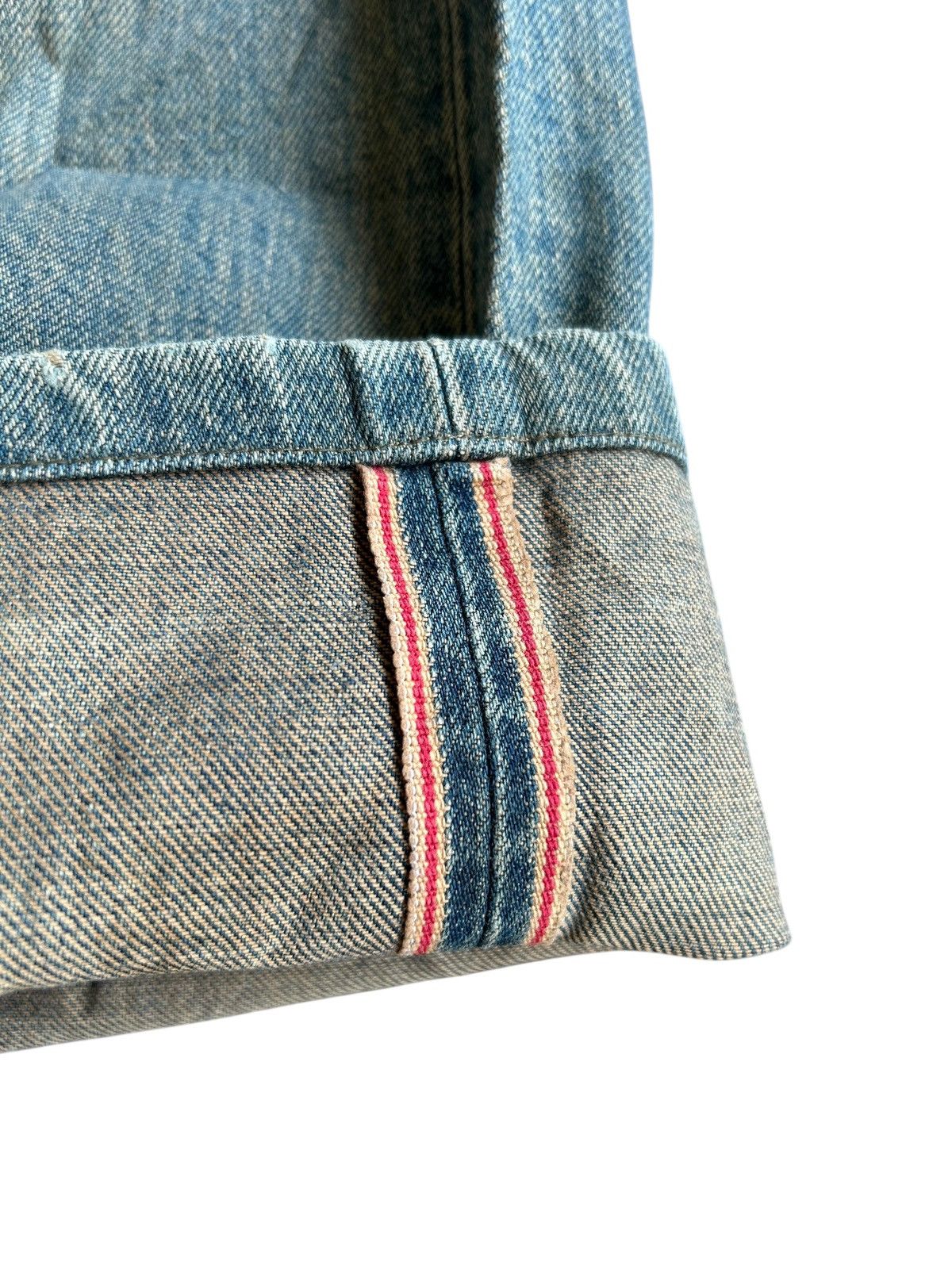 Japanese Brand × Kapital × Vintage Wrangler Selvedge Baggy Distressed Denim Jeans Rusty Size US 31 - 2 Thumbnail