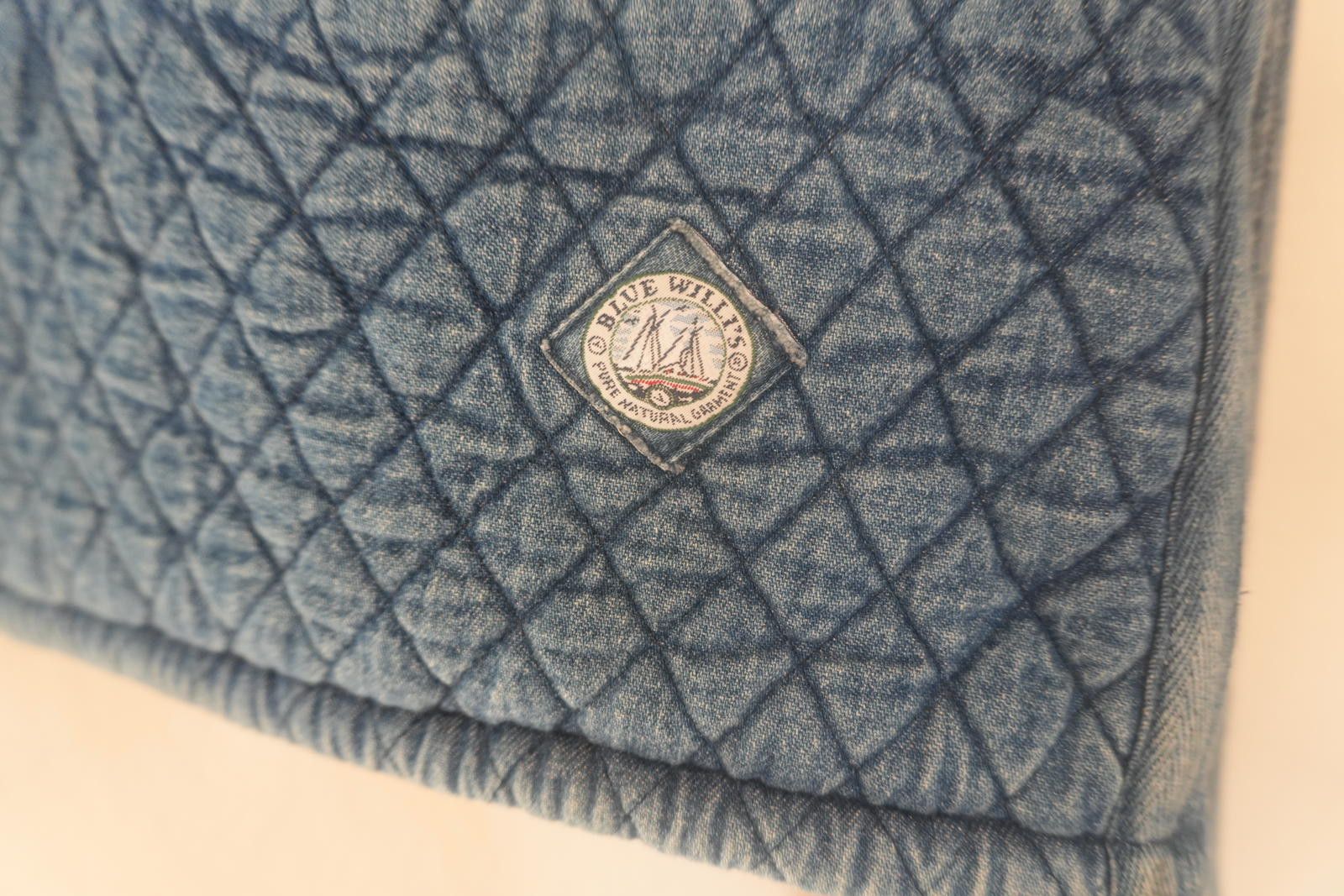 Other Blue Willis Jacket Women's L Blue VTG Denmark Fleece Quilt Size L / US 10 / IT 46 - 4 Thumbnail