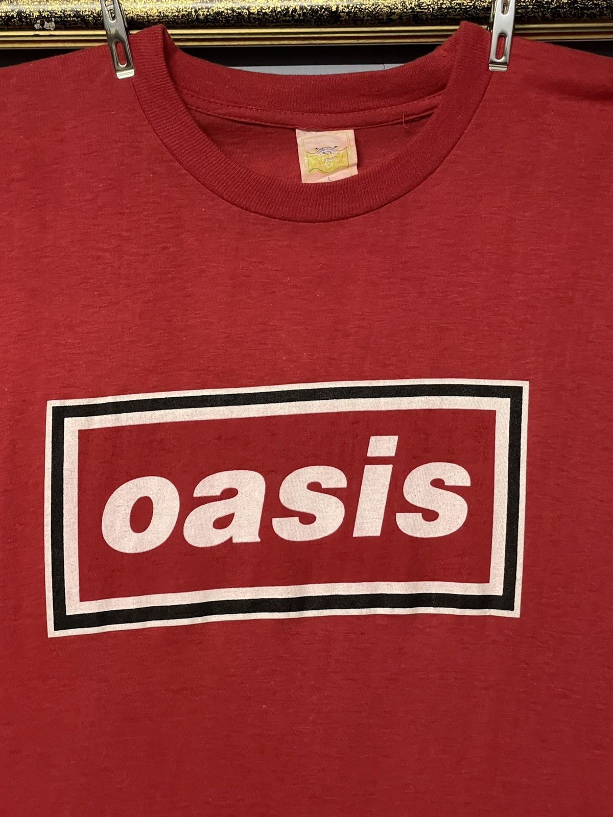 Vintage Vintage 90s Og Oasis Box Logo Top Song Single Stitch Tshirt Size US L / EU 52-54 / 3 - 5 Thumbnail