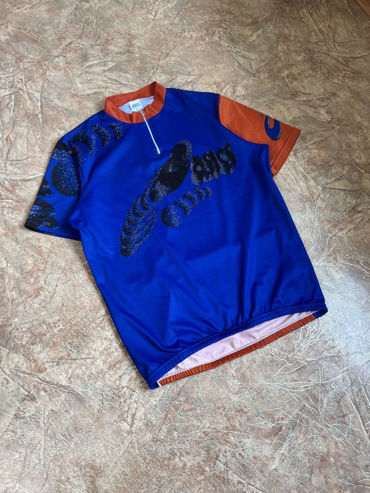 Asics Vintage ASICS cycling jersey t shirt avant Garde Size US L / EU 52-54 / 3 - 3 Thumbnail