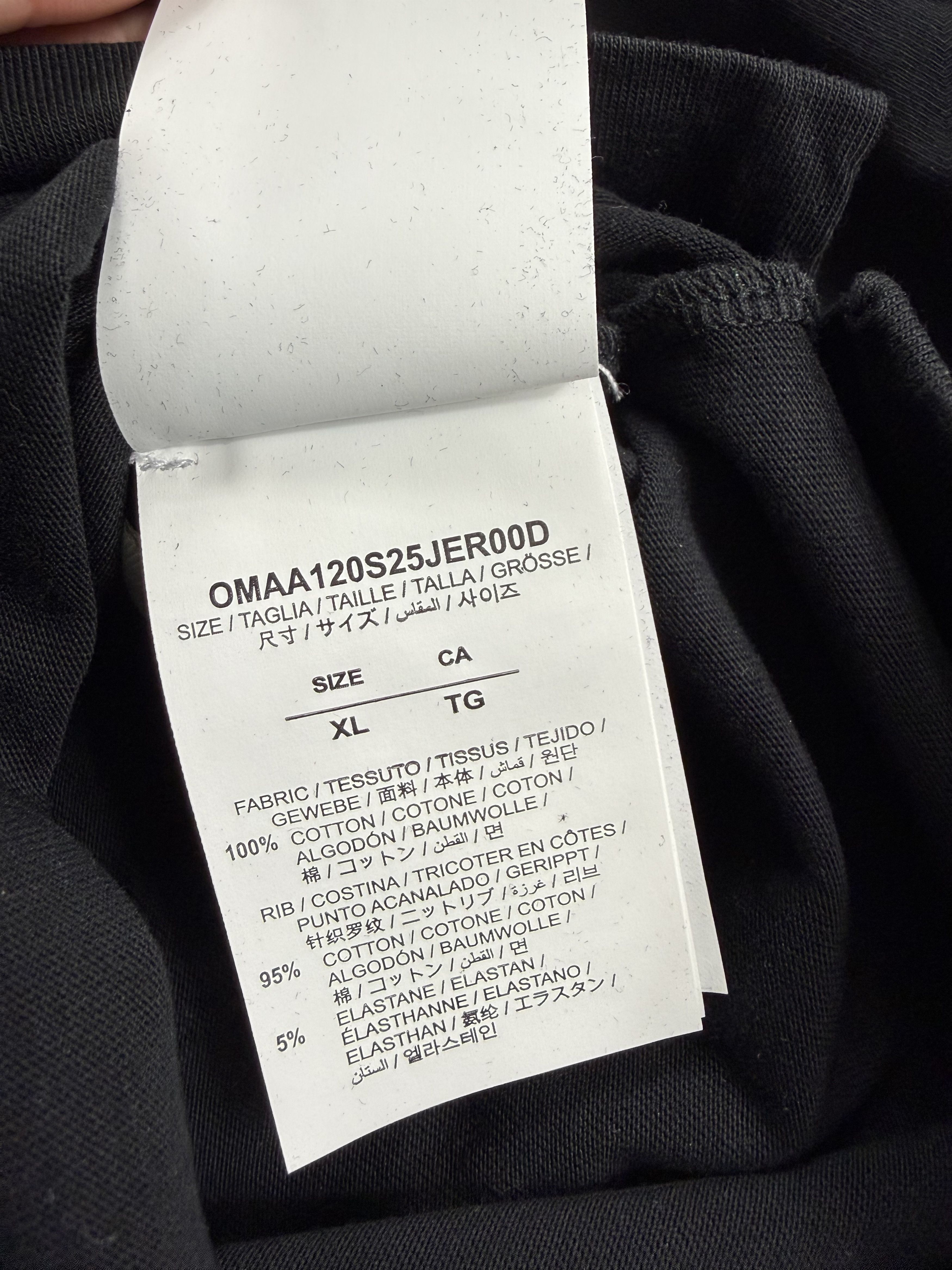 Off-White Off-White Virgil Abloh Black Measuring Tape Arrow shirt Size US XL / EU 56 / 4 - 11 Thumbnail