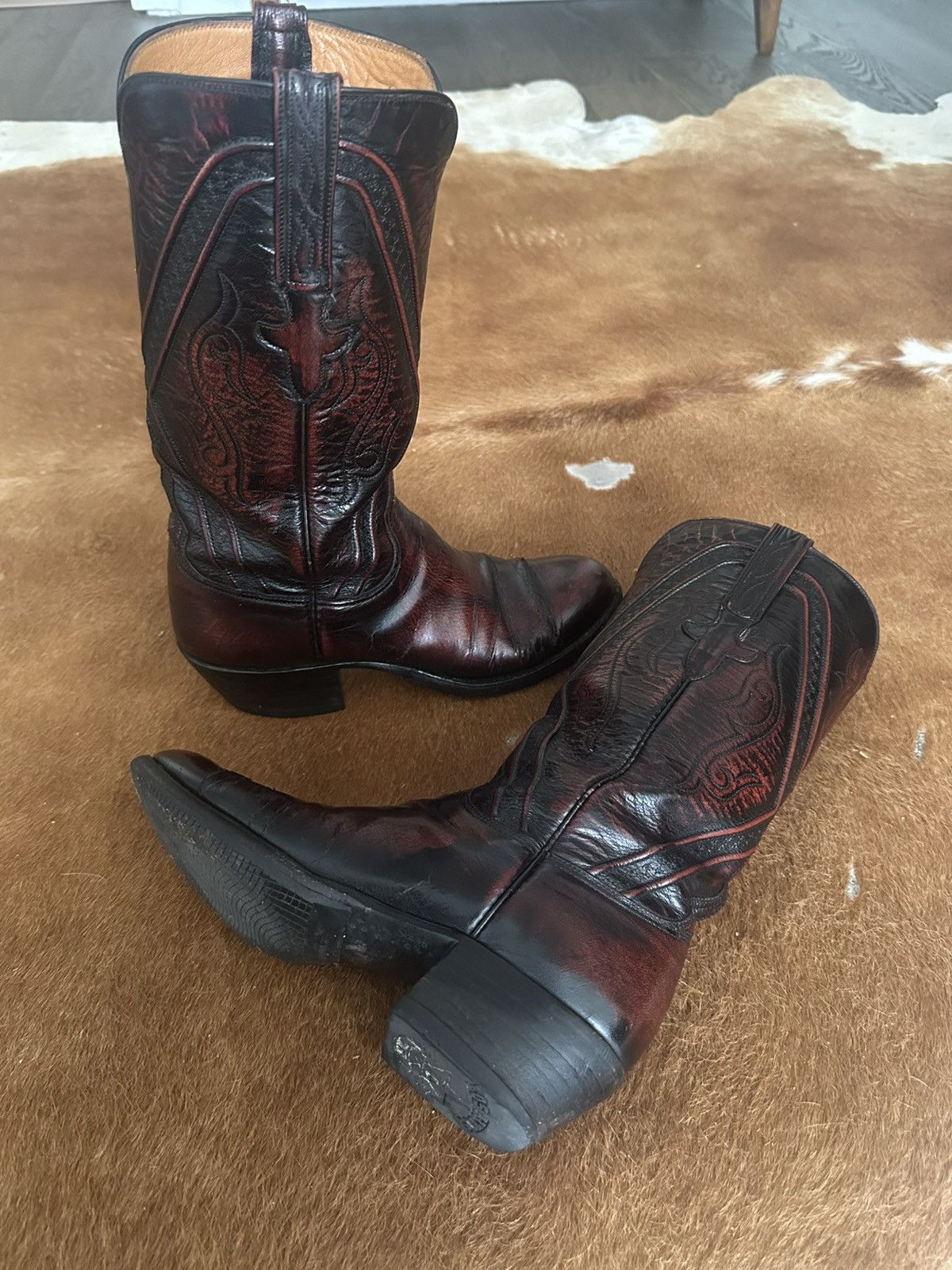 Lucchese Lucchese Vintage Woman’s Cowgirl Boots Size 8B 1L225 Cherry Size US 8 / IT 38 - 9 Thumbnail