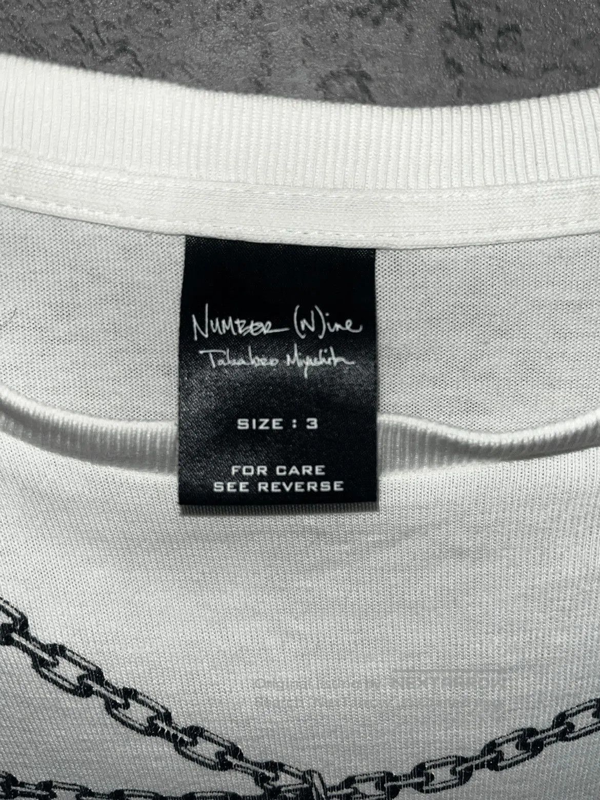 Number (N)ine Sz 3 Number Nine 01SS Chain Print Tee. Size US L / EU 52-54 / 3 - 7 Thumbnail