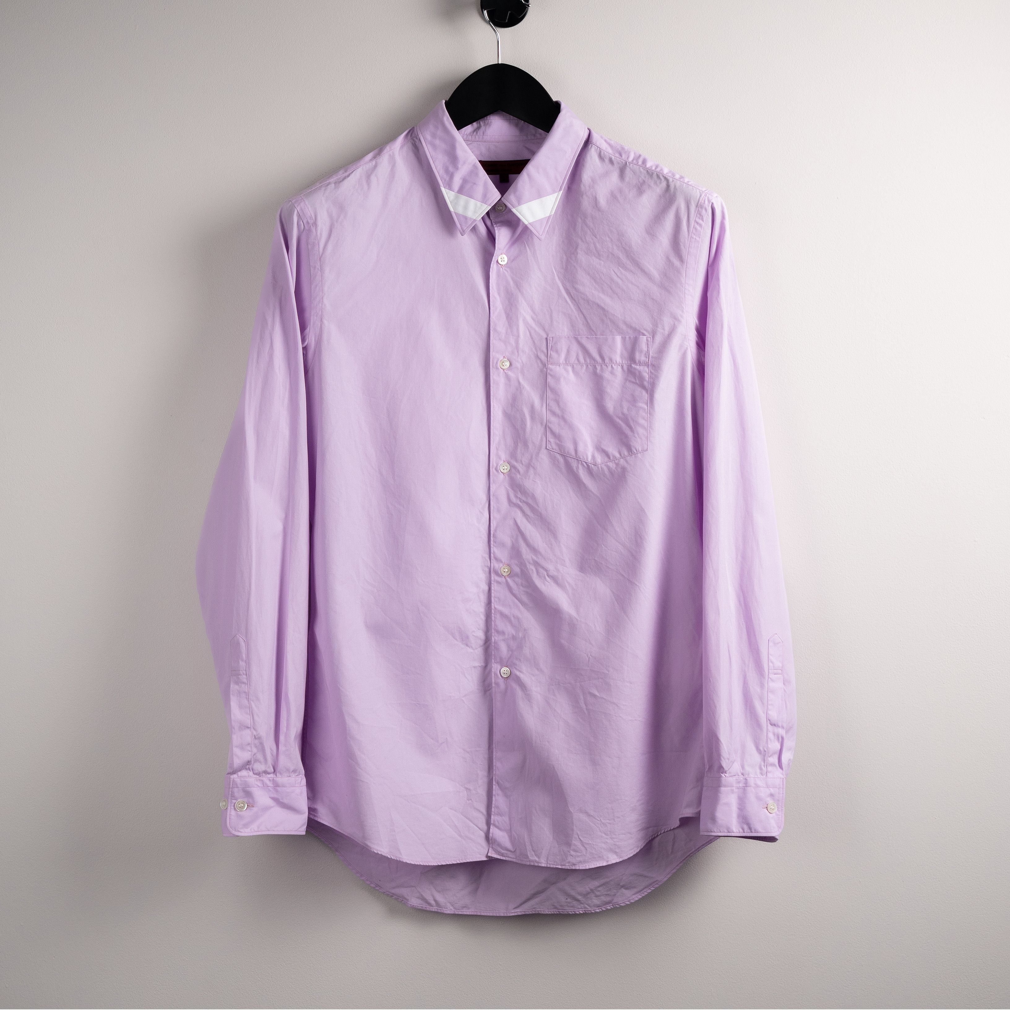 Comme des Garcons Homme Deux Comme Des Garcons Homme Deux AW2008 Stripe Collar Shirt Size US L / EU 52-54 / 3 - 1 Thumbnail