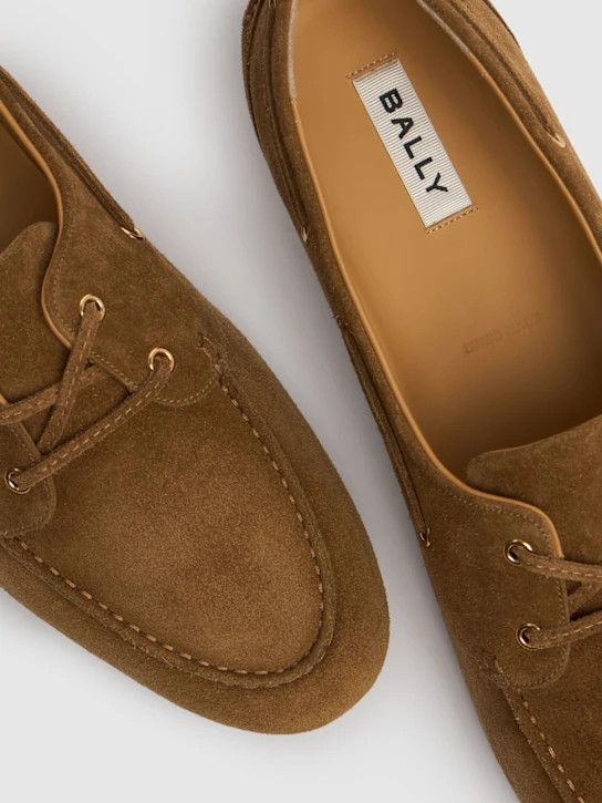 Bally o1lsvrm0425 Plume Suede Loafers in Beige Size US 9 / EU 42 - 5 Thumbnail