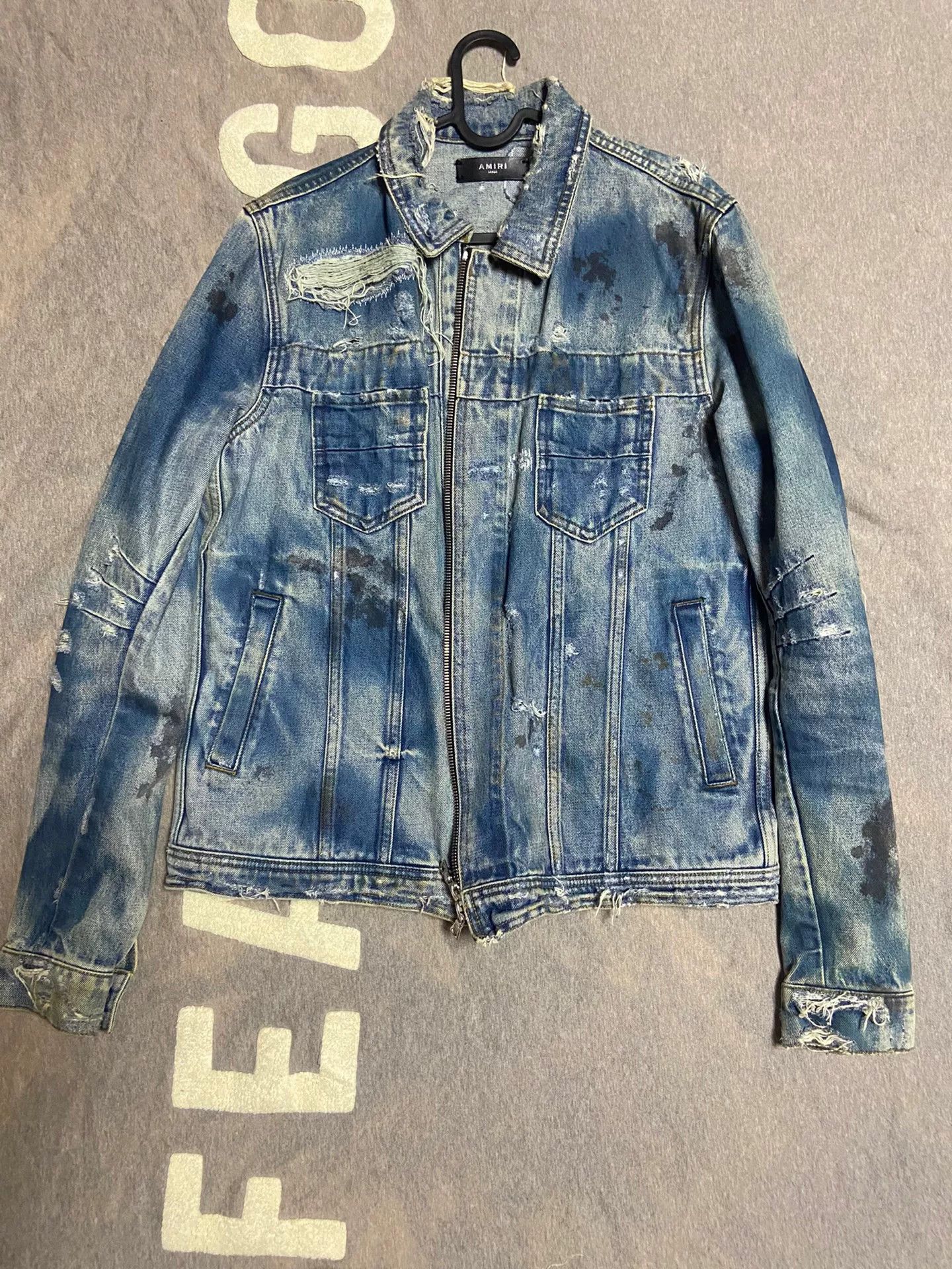 Amiri amiri 16og oil stain jacket Size US L / EU 52-54 / 3 - 1 Thumbnail