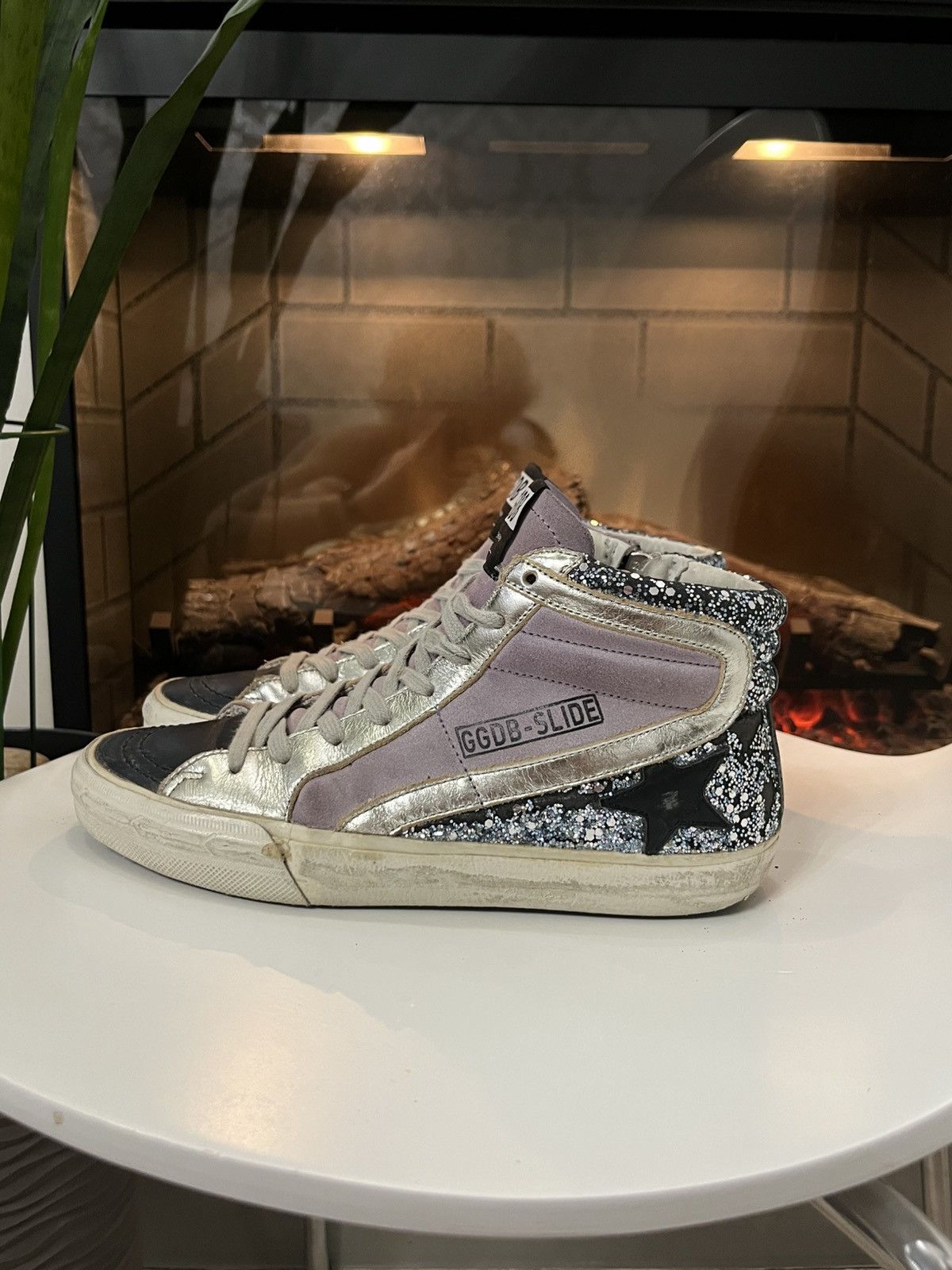 Golden Goose 🔥Golden Goose Slide Super Star Glitter Sneakers GGDB Size US 6 / IT 36 - 10 Thumbnail