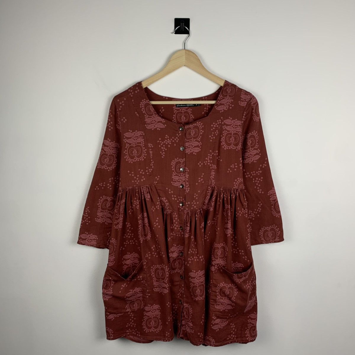 Gudrun Sjoden Gudrun Sjoden Floral Blouse Shirt Tunica Size S 3/4 Sleeve Size S / US 4 / IT 40 - 1 Thumbnail