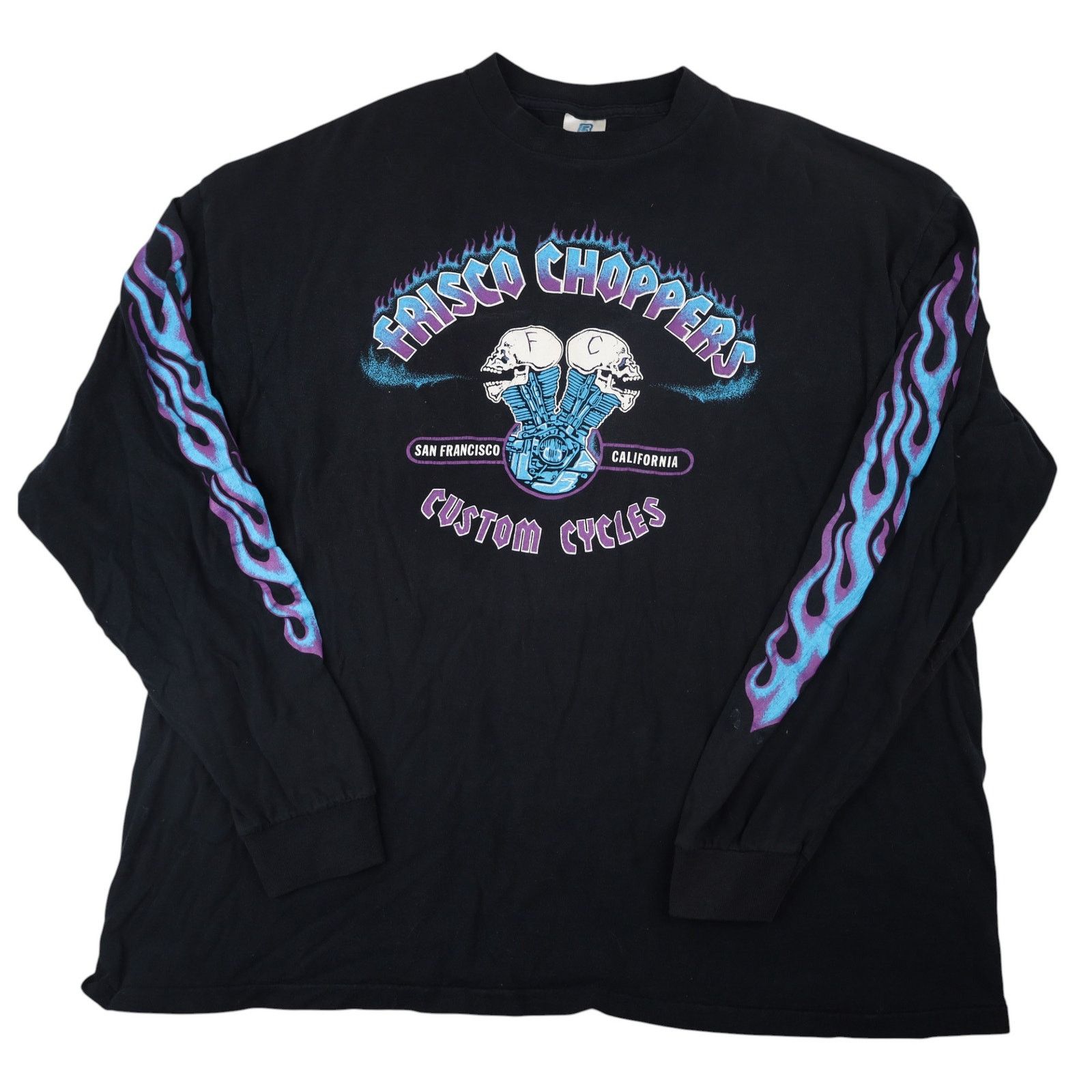 Vintage Vintage Frisco Choppers Custom Cycles Graphic T Shirt Size US XXL / EU 58 / 5 - 1 Thumbnail