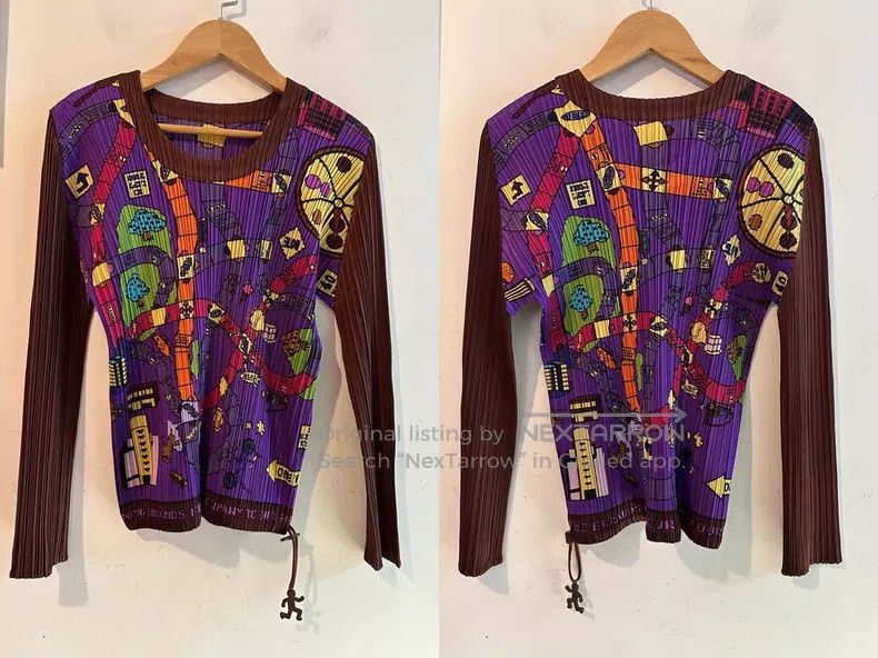Issey Miyake Issey Miyake Monopoly Long Sleeve Top Size L / US 10 / IT 46 - 8 Thumbnail