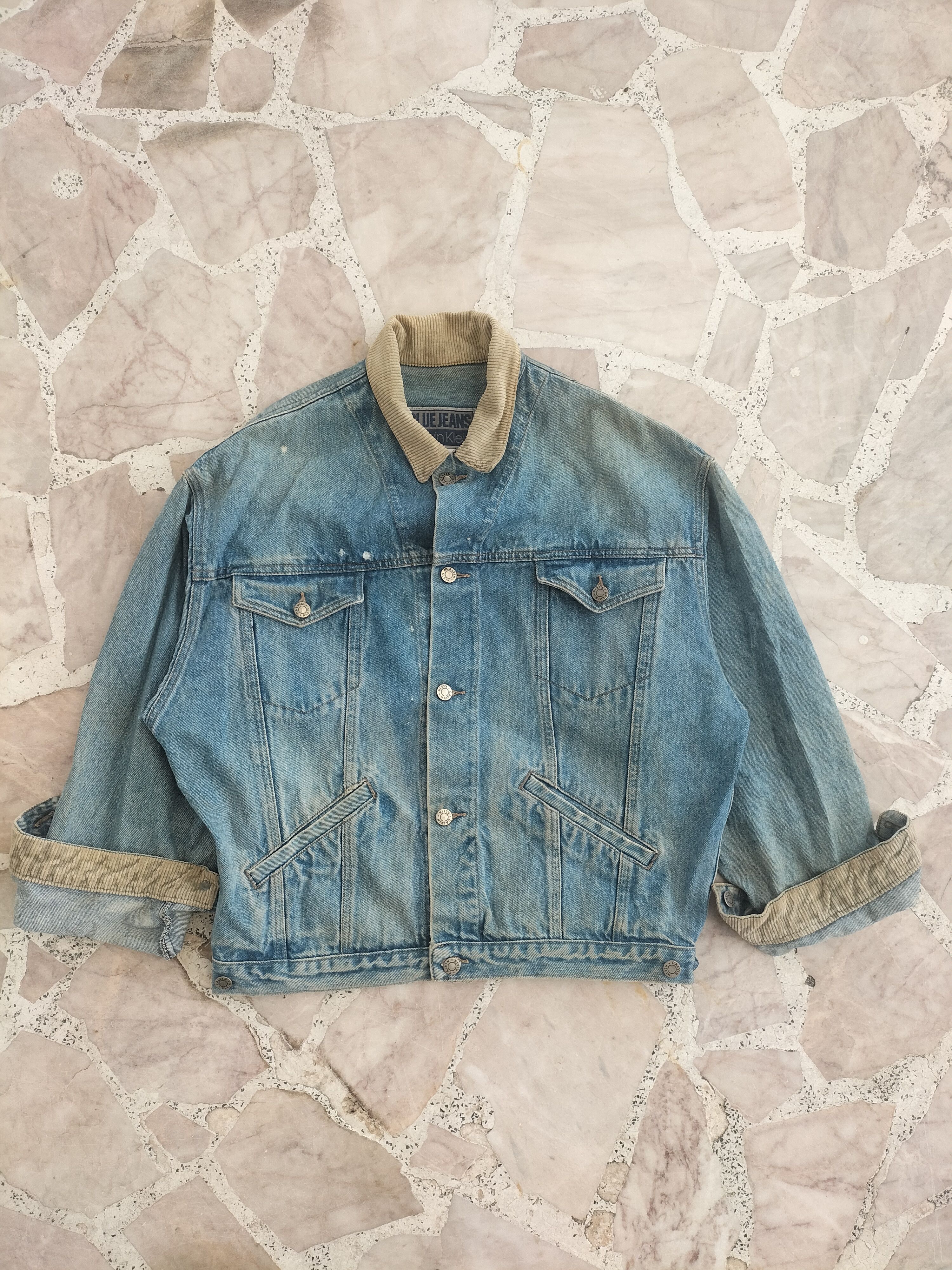 Calvin Klein Calvin Klein Blue Jeans Vintage Denim Jacket Size US L / EU 52-54 / 3 - 1 Thumbnail