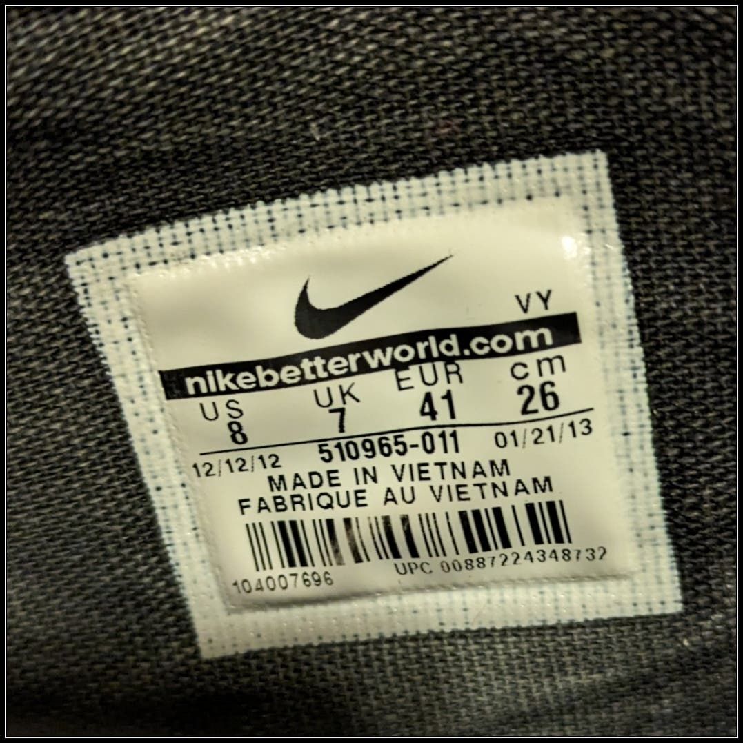 Nike 2012 Nike Blazer Mid LR Armory Shoes Grey/White Men's Size 8 Size US 8 / EU 41 - 8 Thumbnail