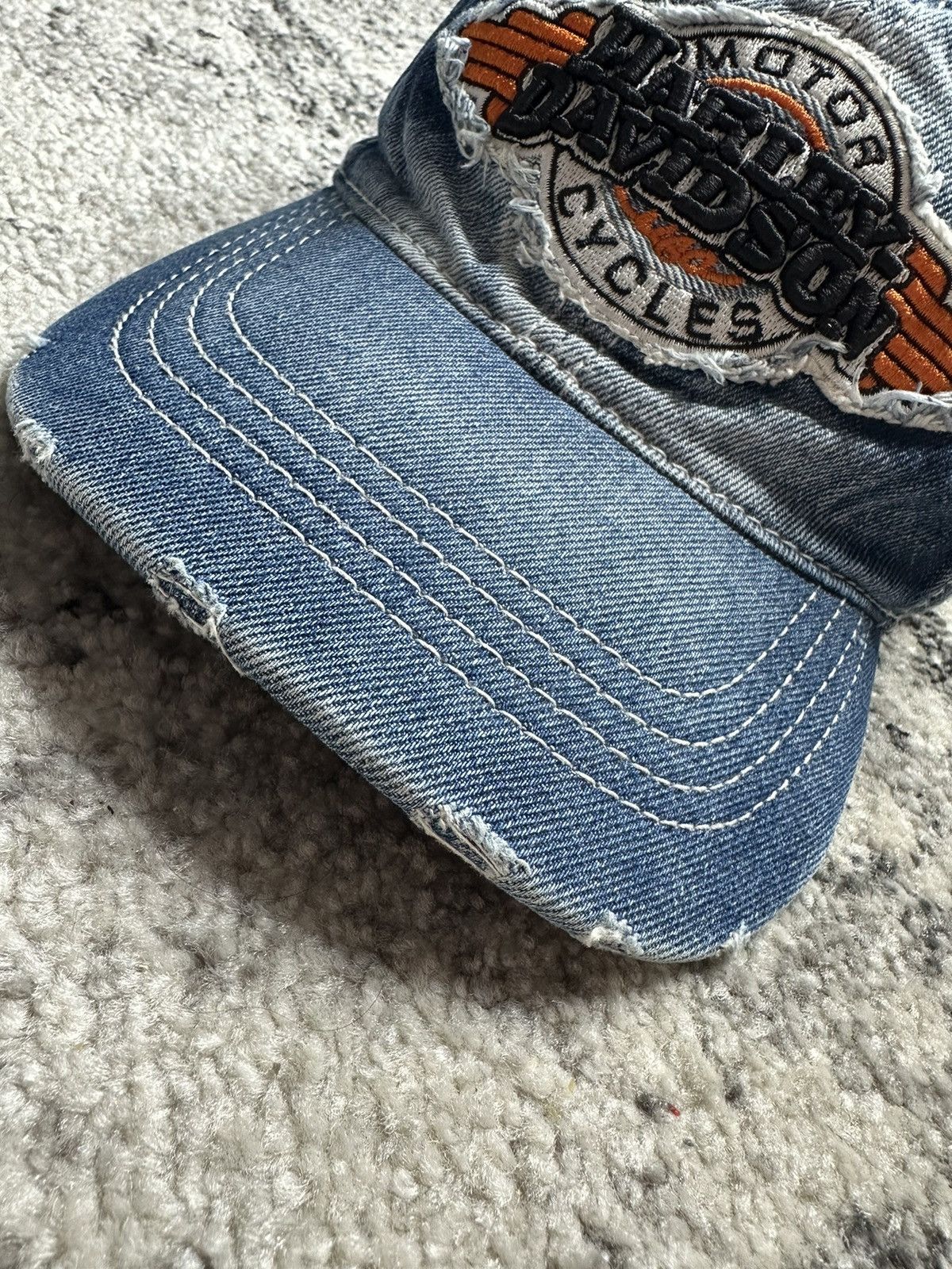Harley Davidson Harlly Davidson Vintage StreetWear Cap Made in USA Rare Y2K Size ONE SIZE - 3 Thumbnail