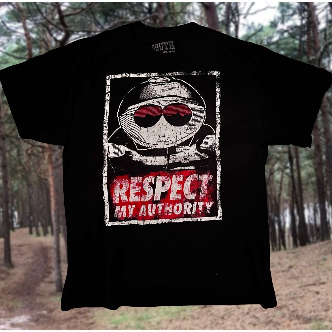 Cartoon Network South Park cartman respect my authority graphic tee shirt Size US L / EU 52-54 / 3 - 1 Thumbnail