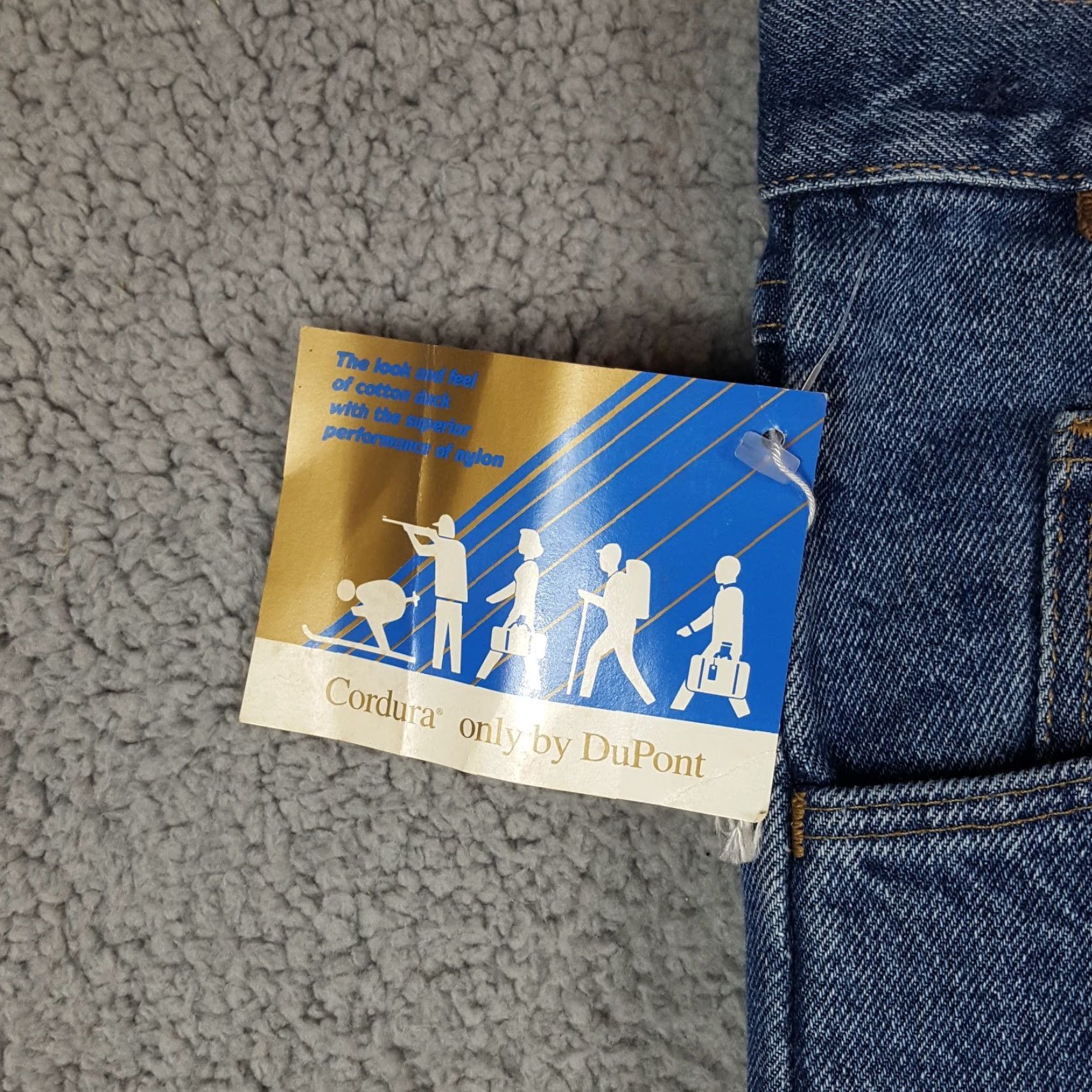 Wrangler VINTAGE Wrangler Jeans Denim Blue 40x32 Regular Men 5-Pocket Design 90s Grunge Retro Workwear Hunting Brush Briar Blue Jeans Wrangler Rugged Wear Size US 40 / EU 56 - 5 Thumbnail