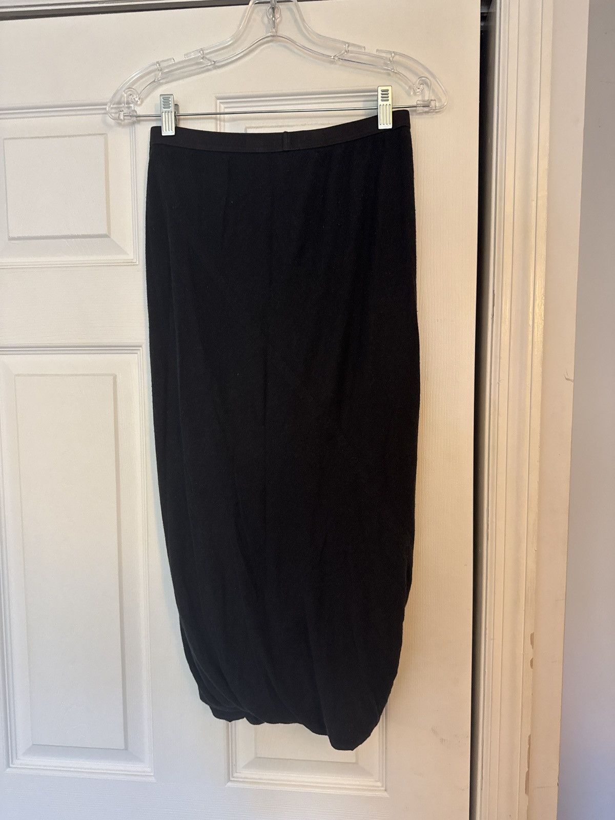 Rick Owens Lilies Rick owens black midi skirt Size 26" / US 2 / IT 38 - 2 Thumbnail