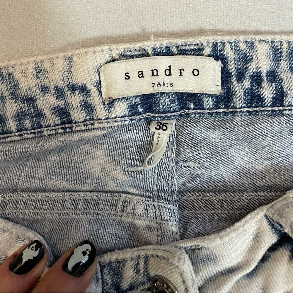 Sandro Sandro Paris Acid Wash Jeans Size 36 US XS Size 25" / US 0 / IT 36 - 7 Thumbnail
