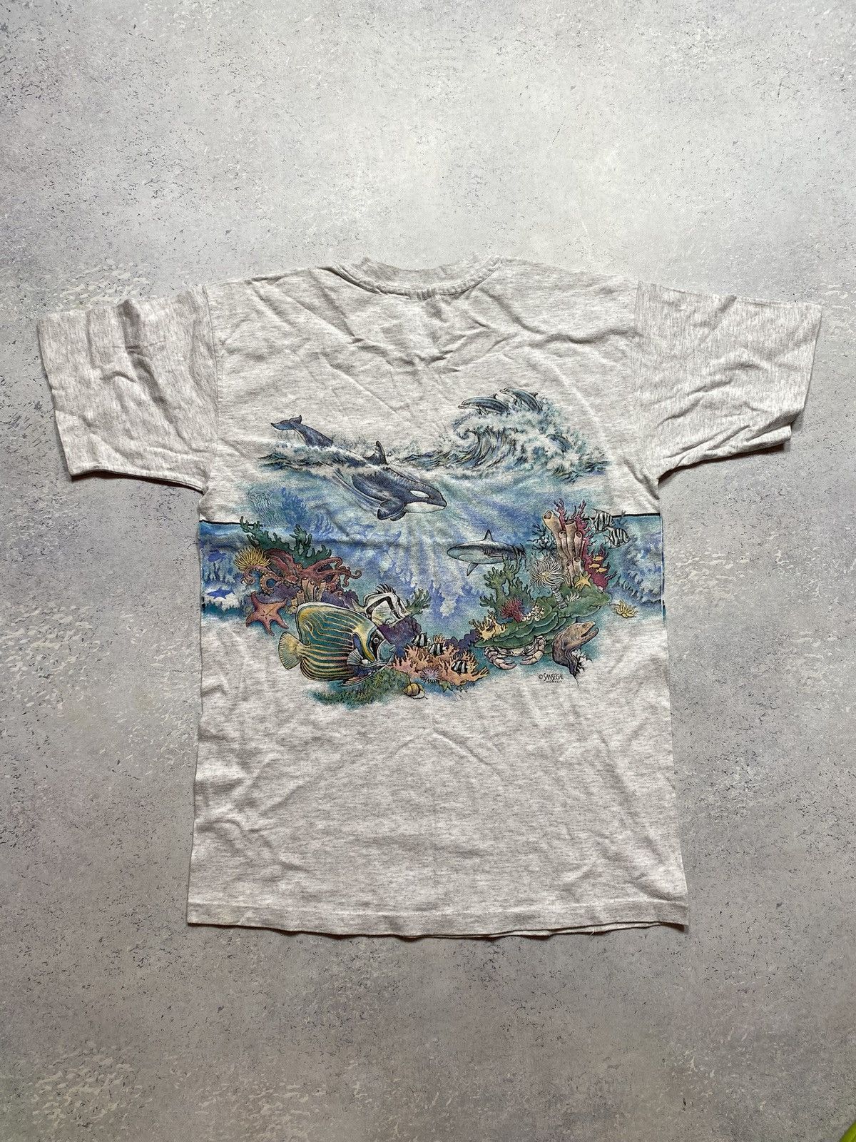 Anvil Vintage T-shirt with Sea World print produced San Segal Size US M / EU 48-50 / 2 - 6 Thumbnail