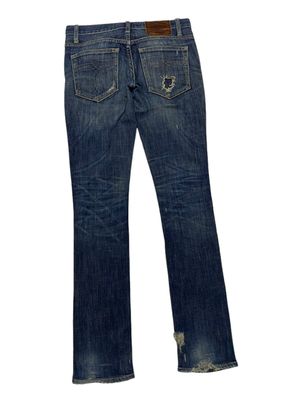 Polo Ralph Lauren 🔥RALPH LAUREN DISTRESSED DENIM JEANS SKINNY JEANS Size 28" / US 6 / IT 42 - 4 Thumbnail