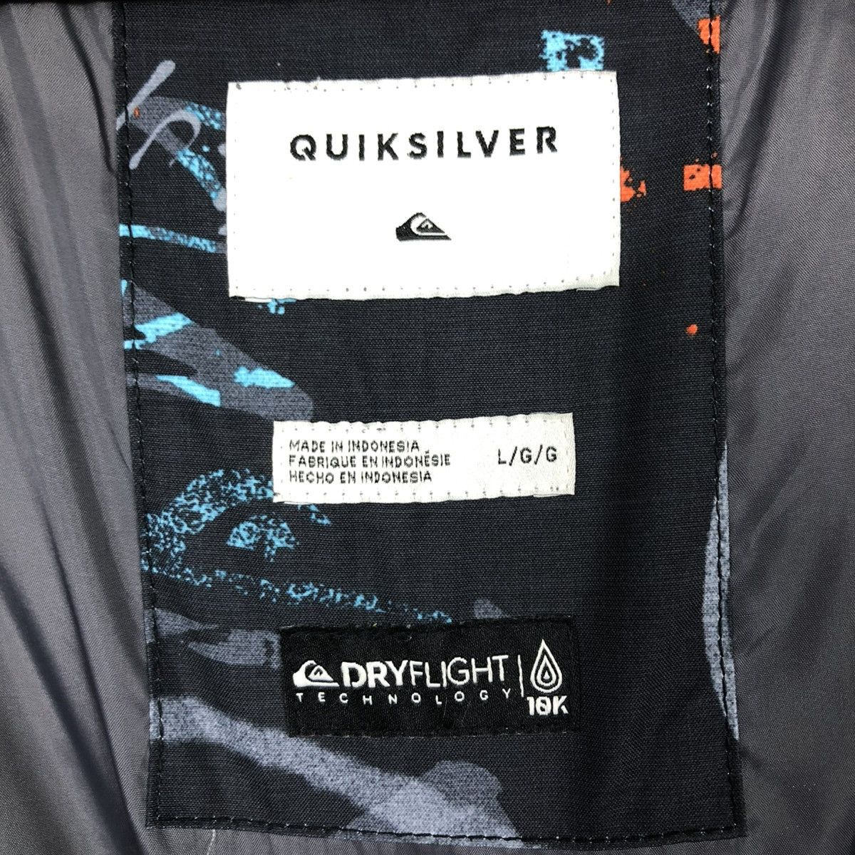 Quiksilver 🔥VINTAGE ZIPPER JACKET QUICKSILVER DRYFLIGHT TECHNOLOGY Size US L / EU 52-54 / 3 - 21 Thumbnail