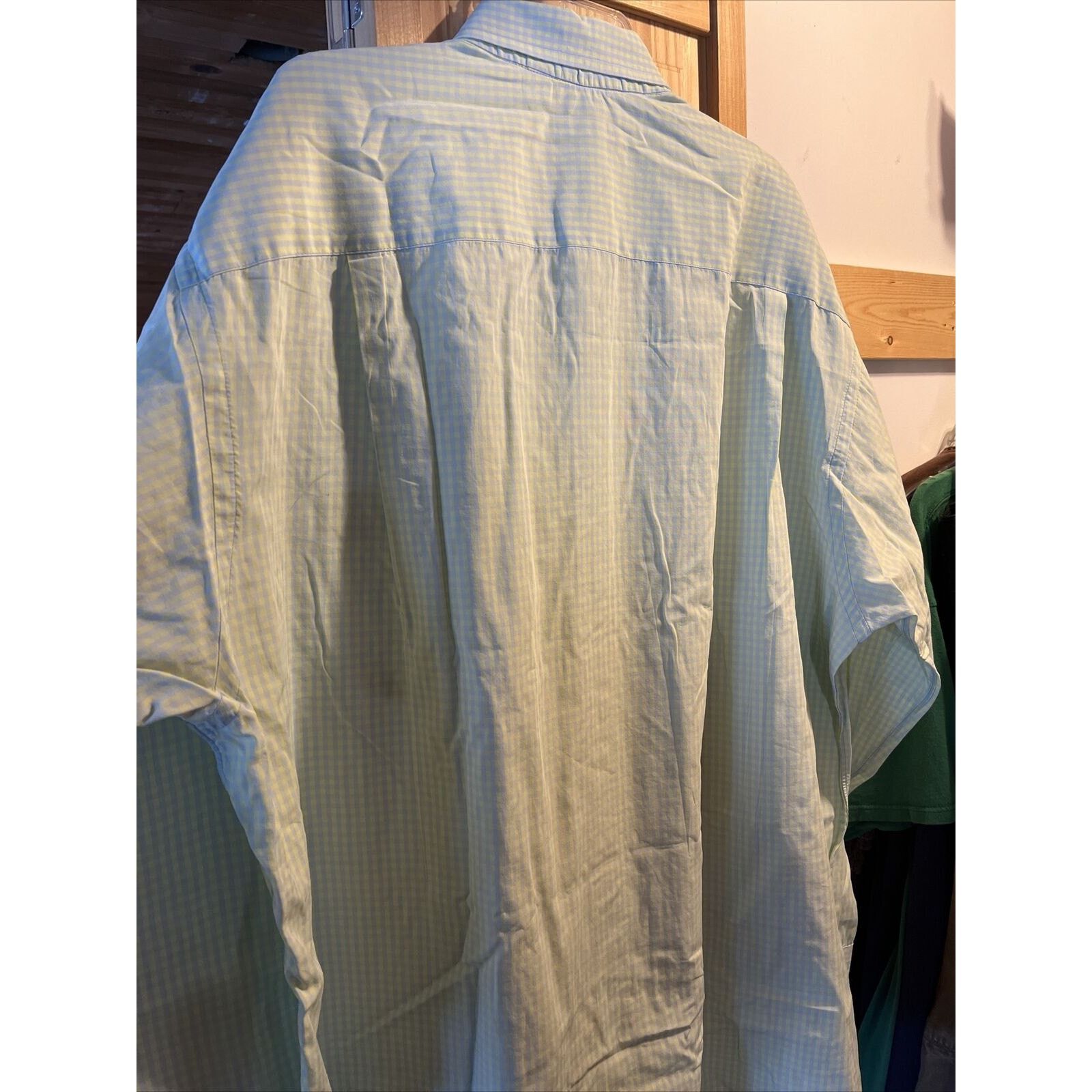 Burberry Burberry London Men's L Yellow Gray Check LS cotton Shirt Size US L / EU 52-54 / 3 - 12 Thumbnail