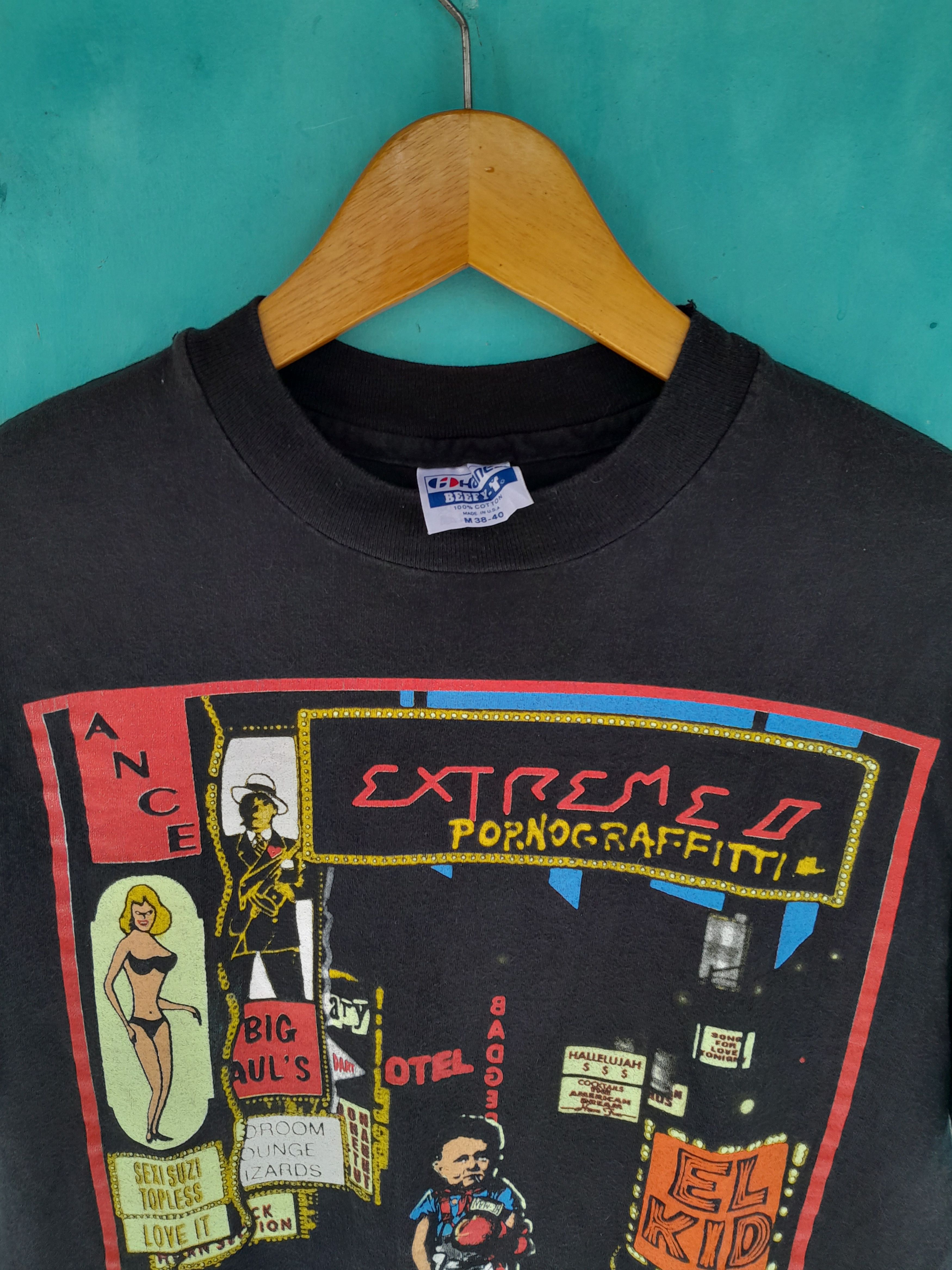 Band Tees Vintage 90s Extreme band Pornograffitti album t-shirt Size US M / EU 48-50 / 2 - 6 Thumbnail