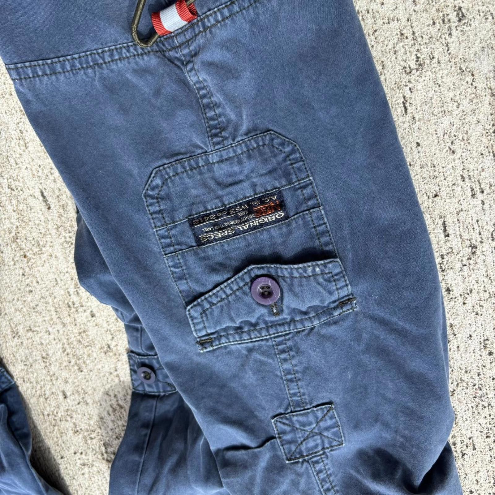 Other Vintage Y2K Blue Baggy Rave Pants Size US 32 / EU 48 - 3 Thumbnail