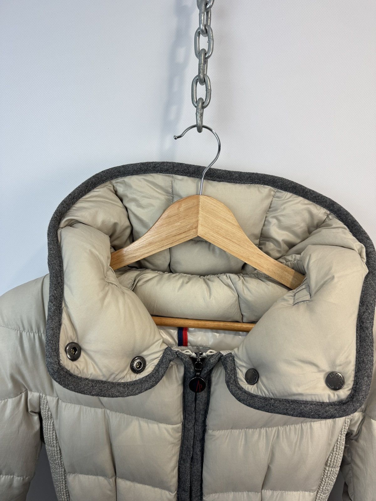 Moncler Moncler Signac Hood Down Puffer Jacket Women’s Beige Size 1 Size XS / US 0-2 / IT 36-38 - 8 Thumbnail