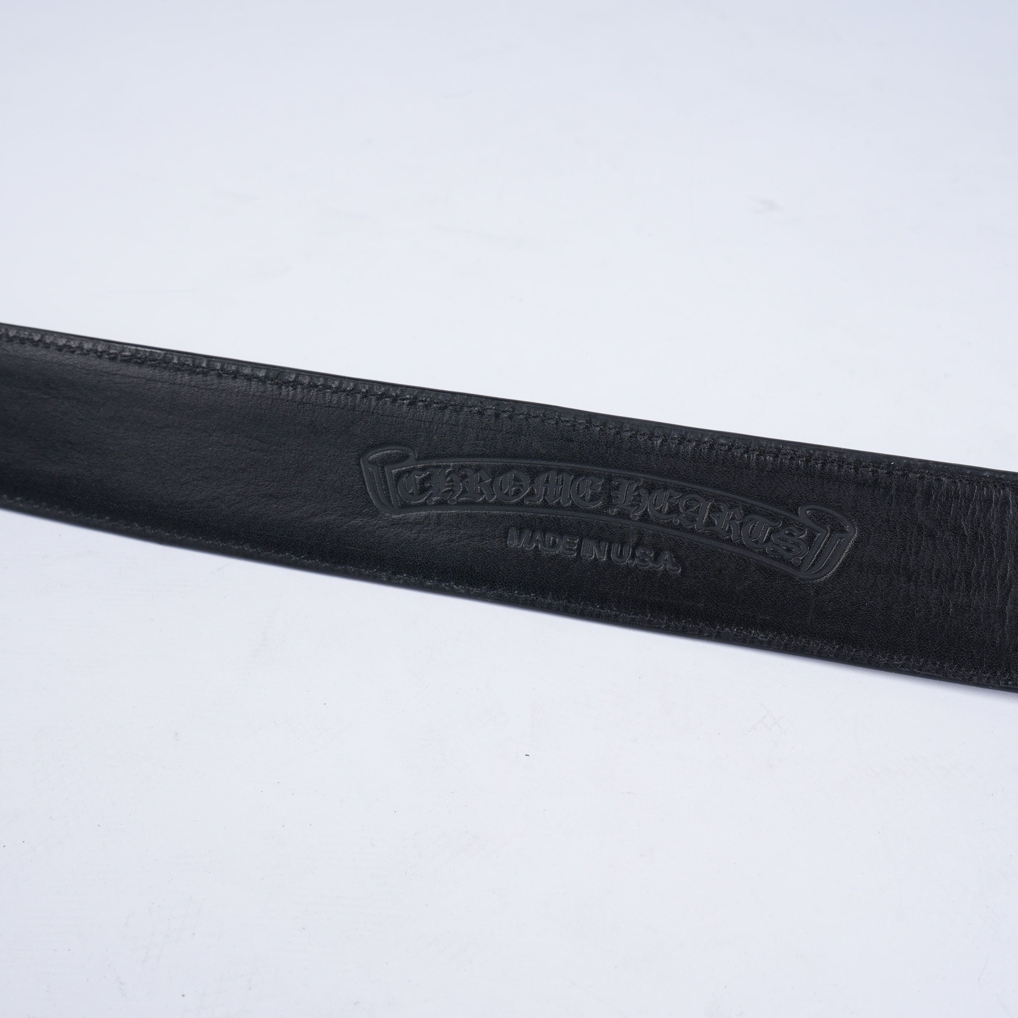 Chrome Hearts BLACK ROLLER BELT Size 36 - 9 Thumbnail