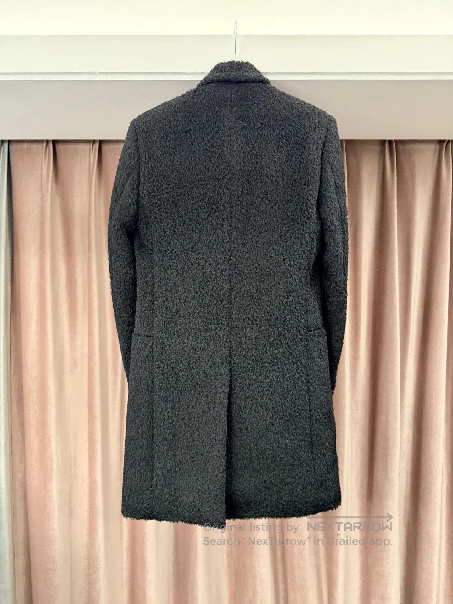 Saint Laurent Paris Saint Laurent Black Wool Blend Coat. Size M / US 6-8 / IT 42-44 - 3 Thumbnail