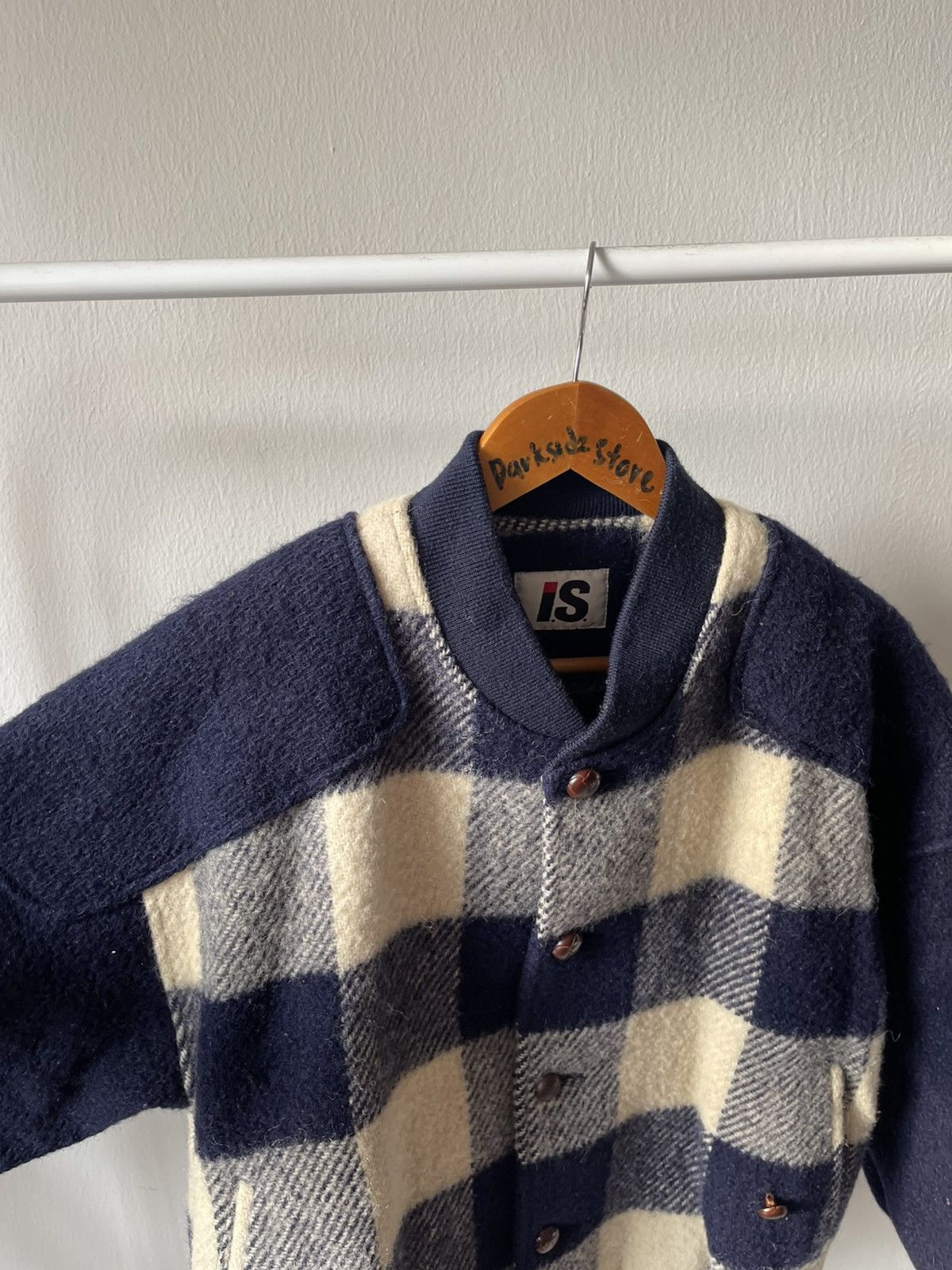 Issey Miyake 80s Issey Miyake Plaid Wool Jacket Size US L / EU 52-54 / 3 - 9 Thumbnail