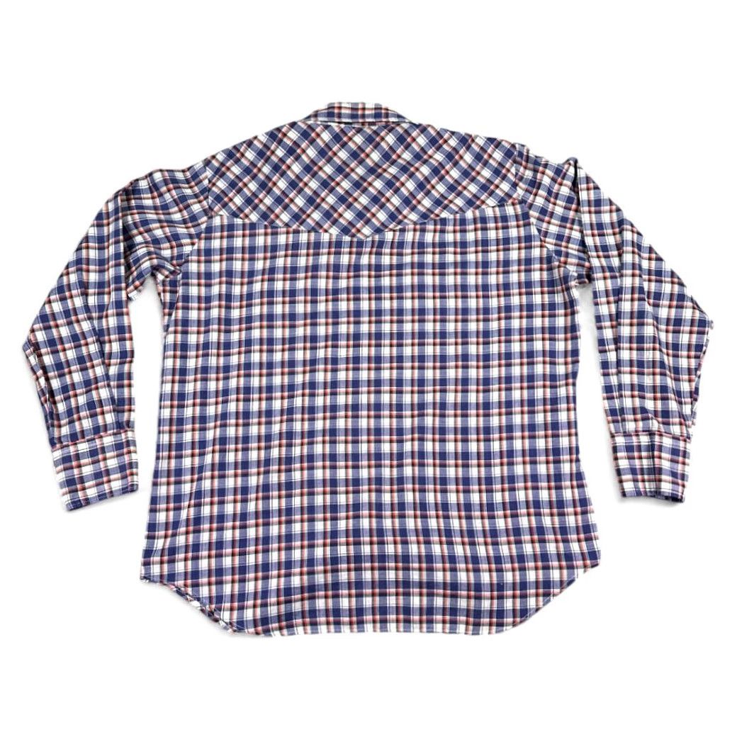 Vintage VINTAGE Youngbloods Western Shirt Adult XL Purple White Plaid 90s Button-Up Snap Chest Pockets Cotton Blend Long Sleeve Men Mens Size US XL / EU 56 / 4 - 3 Thumbnail