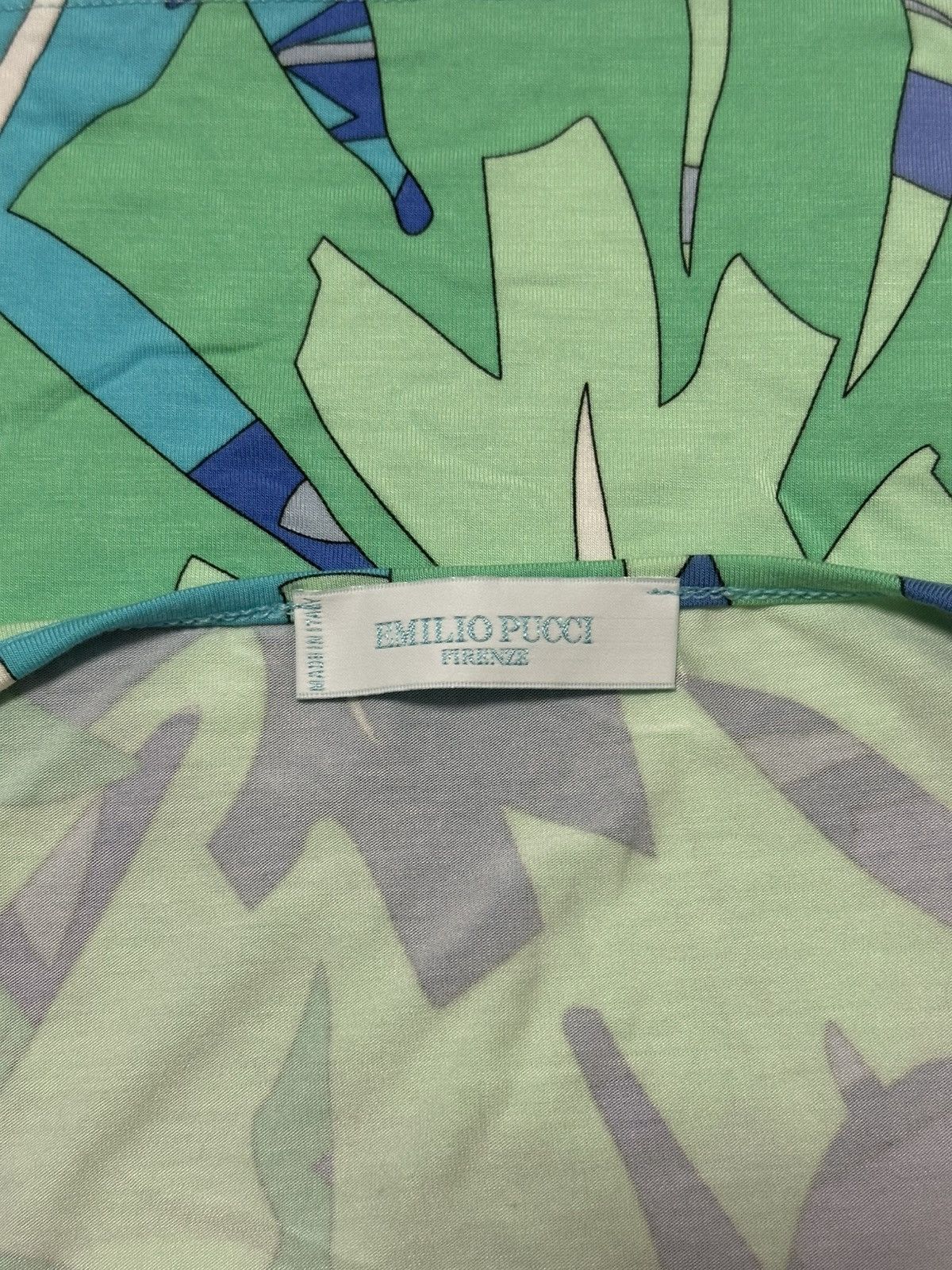 Emilio Pucci EMILIO PUCCI Spring Summer 2007 Leaf Print Tank Top Size XS / US 0-2 / IT 36-38 - 5 Thumbnail