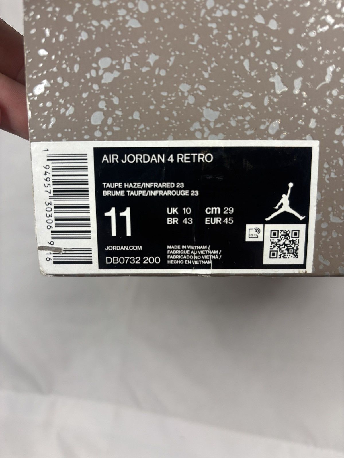 Nike Size 11 - Jordan 4 Retro Mid Taupe Haze - OG ALL!!! Size US 11 / EU 44 - 12 Thumbnail