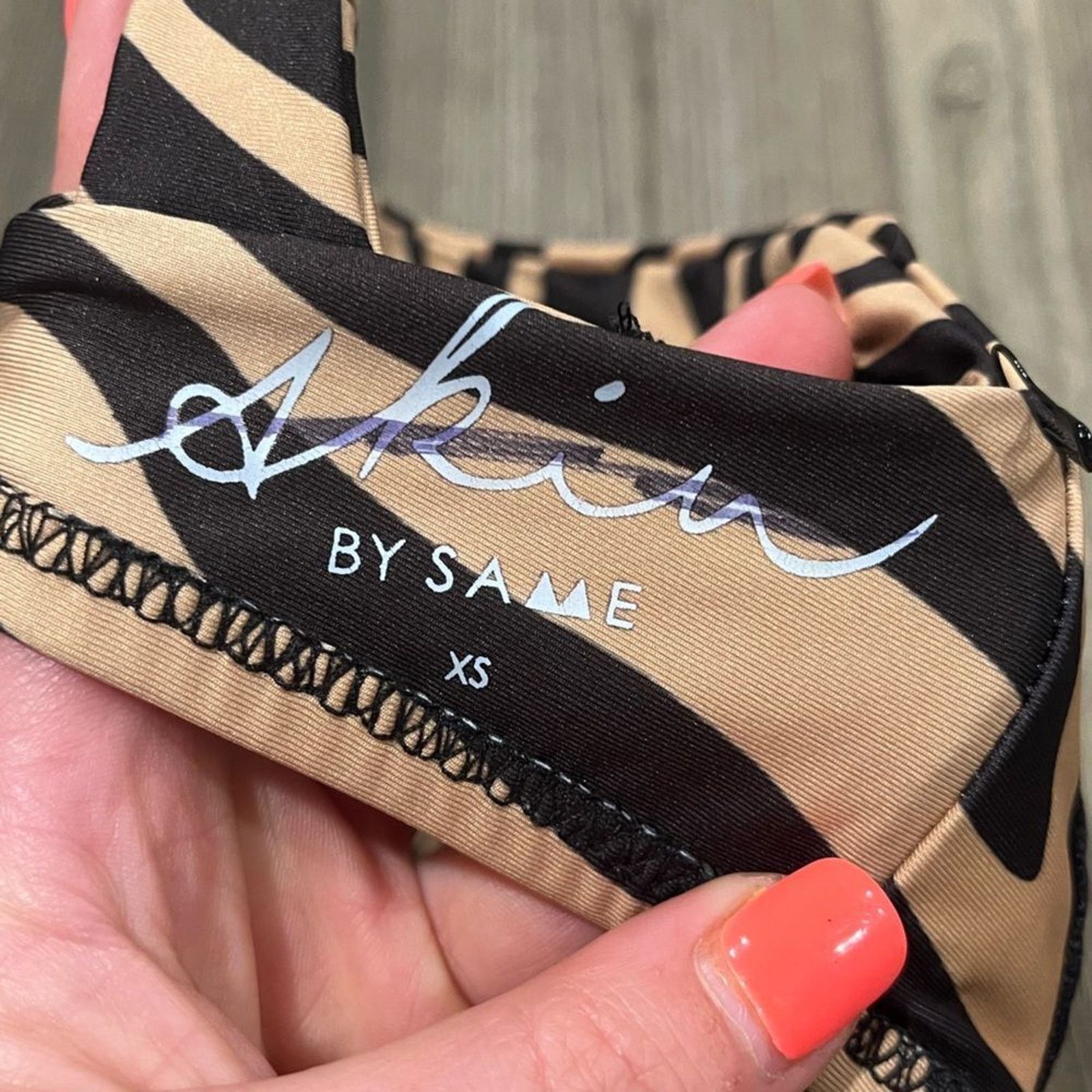Skin NWOT Skin by Same Swim Bra Bikini Top Zebra Underwire XS Size XS / US 0-2 / IT 36-38 - 3 Thumbnail