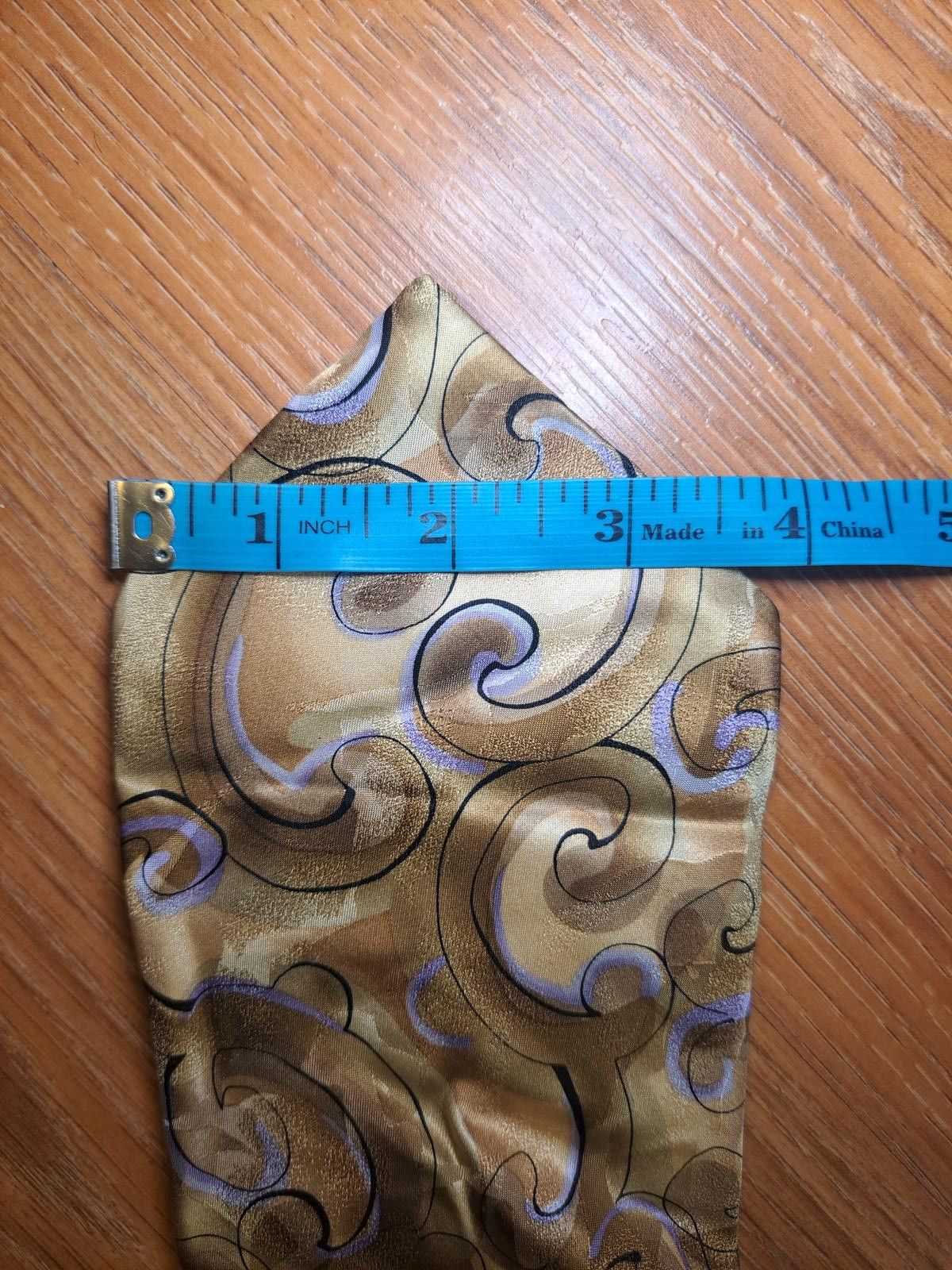 Other VINTAGE 1996 Jerry Garcia Silk Tie Gold Abstract Art Wide Size ONE SIZE - 7 Thumbnail