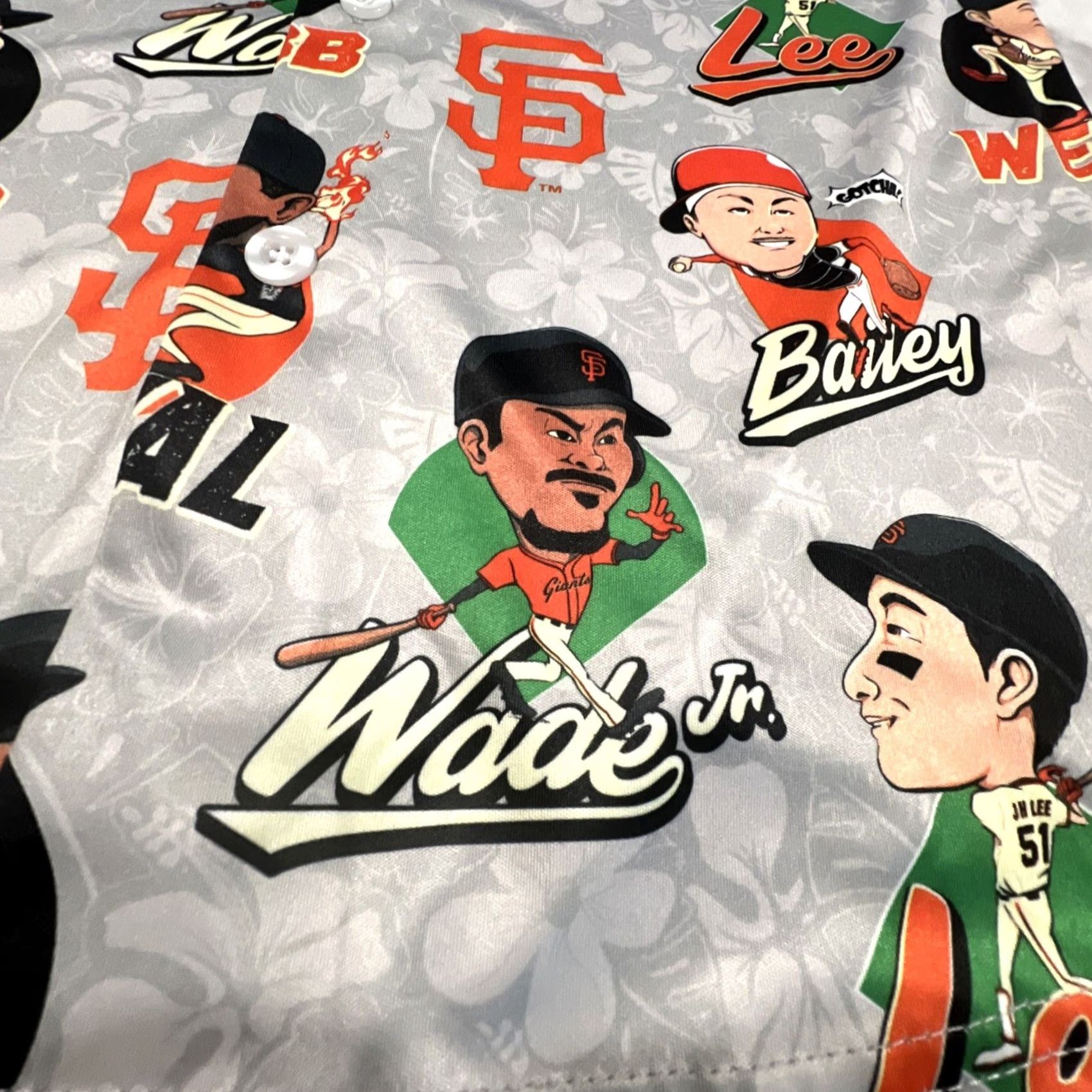 Vintage San Francisco Giants Hawaiian Shirt M Button Up All Over Print SF Charter MLB Shirt Mens Gel"} Size US M / EU 48-50 / 2 - 5 Thumbnail