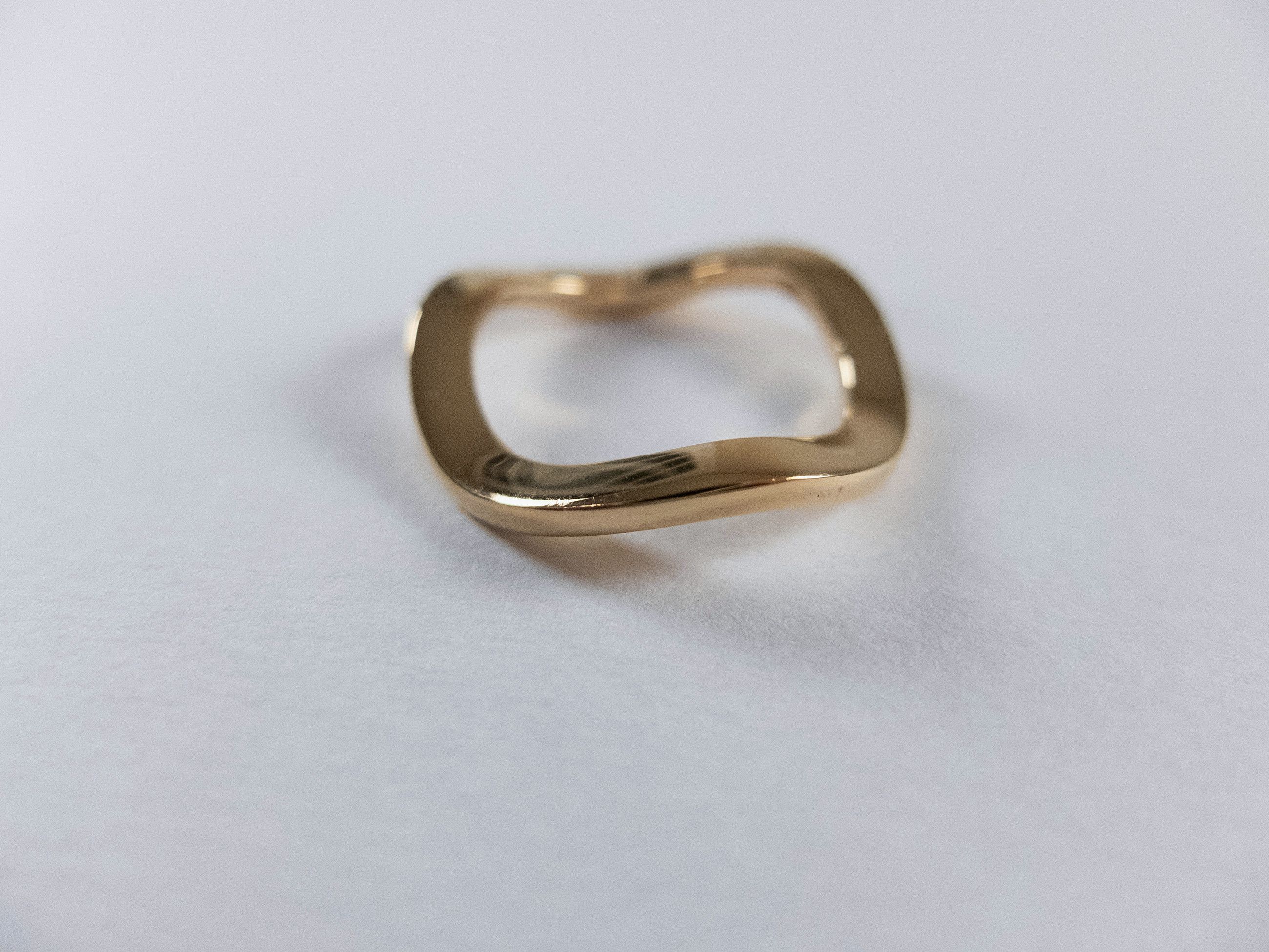 Bottega Veneta BOTTEGA VENETA wavy gold plated silver ring Size 9 / 19 q Size ONE SIZE - 5 Thumbnail