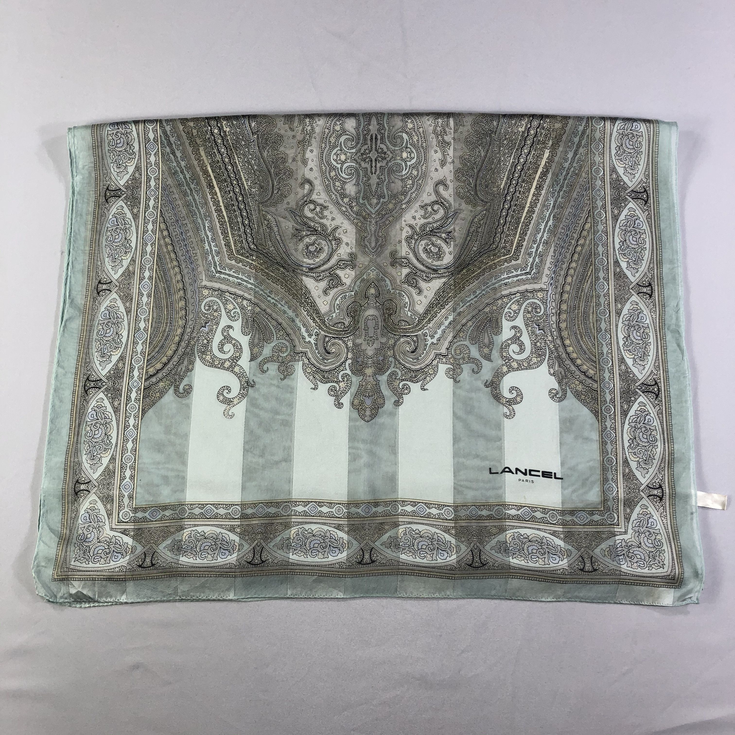 Lancel × Vintage Vintage Lancel Silk Scarf Size ONE SIZE - 3 Thumbnail