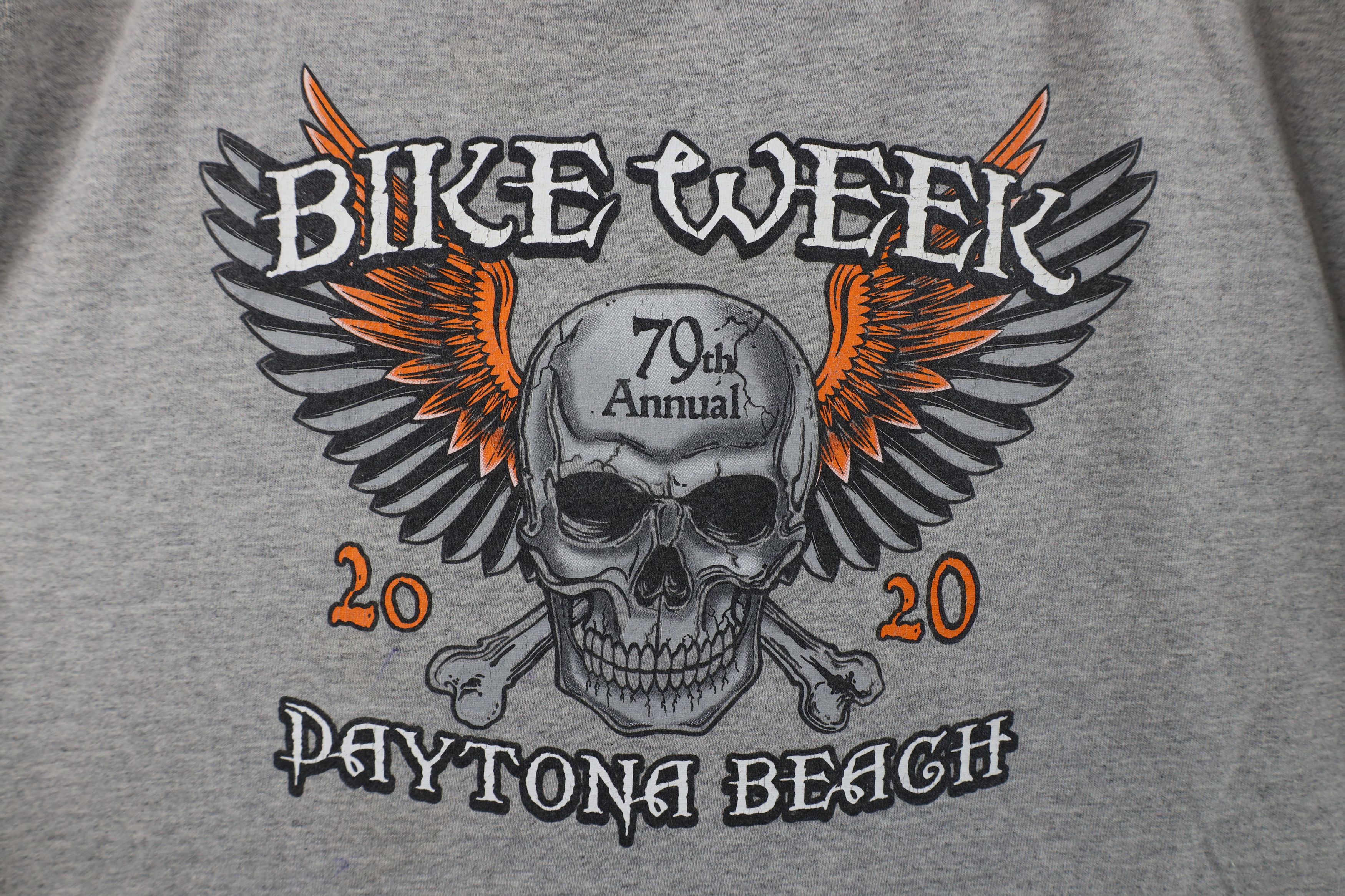 Vintage Y2K Beach Bike Week Skull Crossbones Long Sleeve Shirt Size US L / EU 52-54 / 3 - 9 Thumbnail