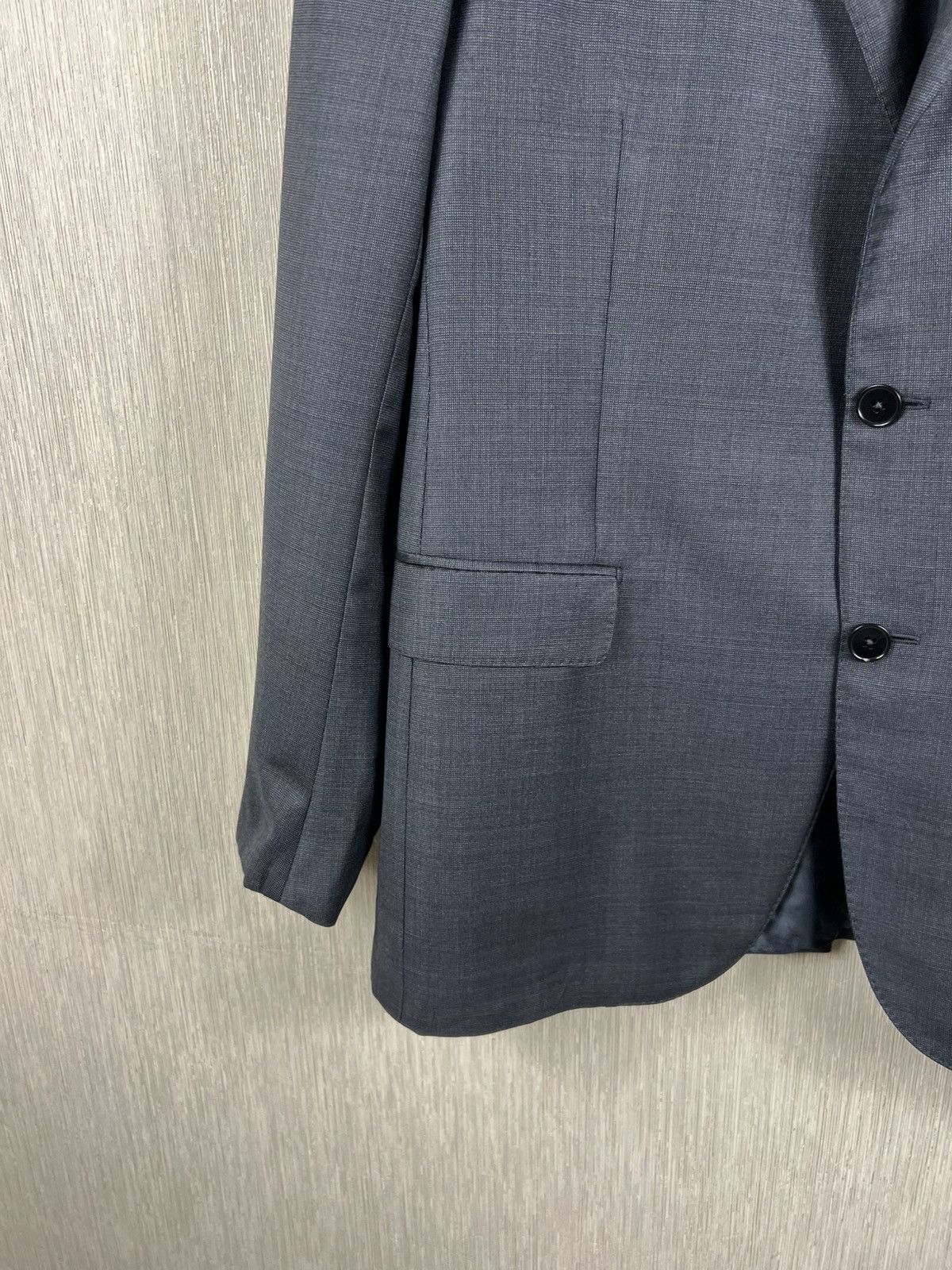 Ermenegildo Zegna Ermenegildo Zegna trofeo wool suit blazer jacket dark grey Size 44R - 7 Thumbnail