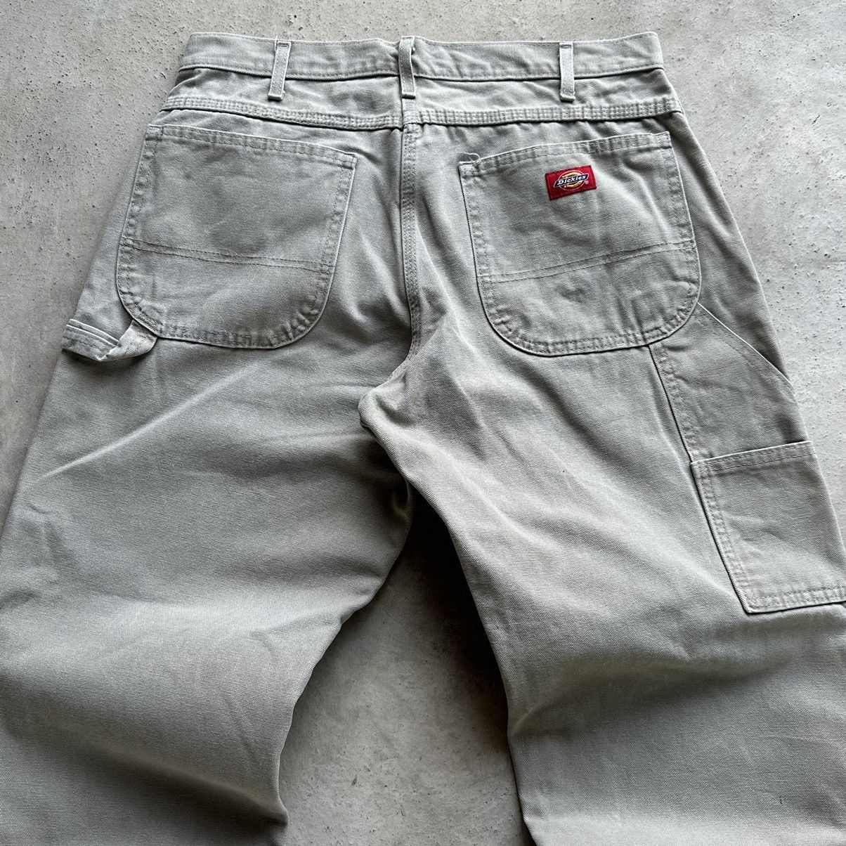 Carhartt × Dickies (32x30) Crazy Vintage Faded Tan/Grey Dickies Carpenter Pants Size US 32 / EU 48 - 2 Thumbnail