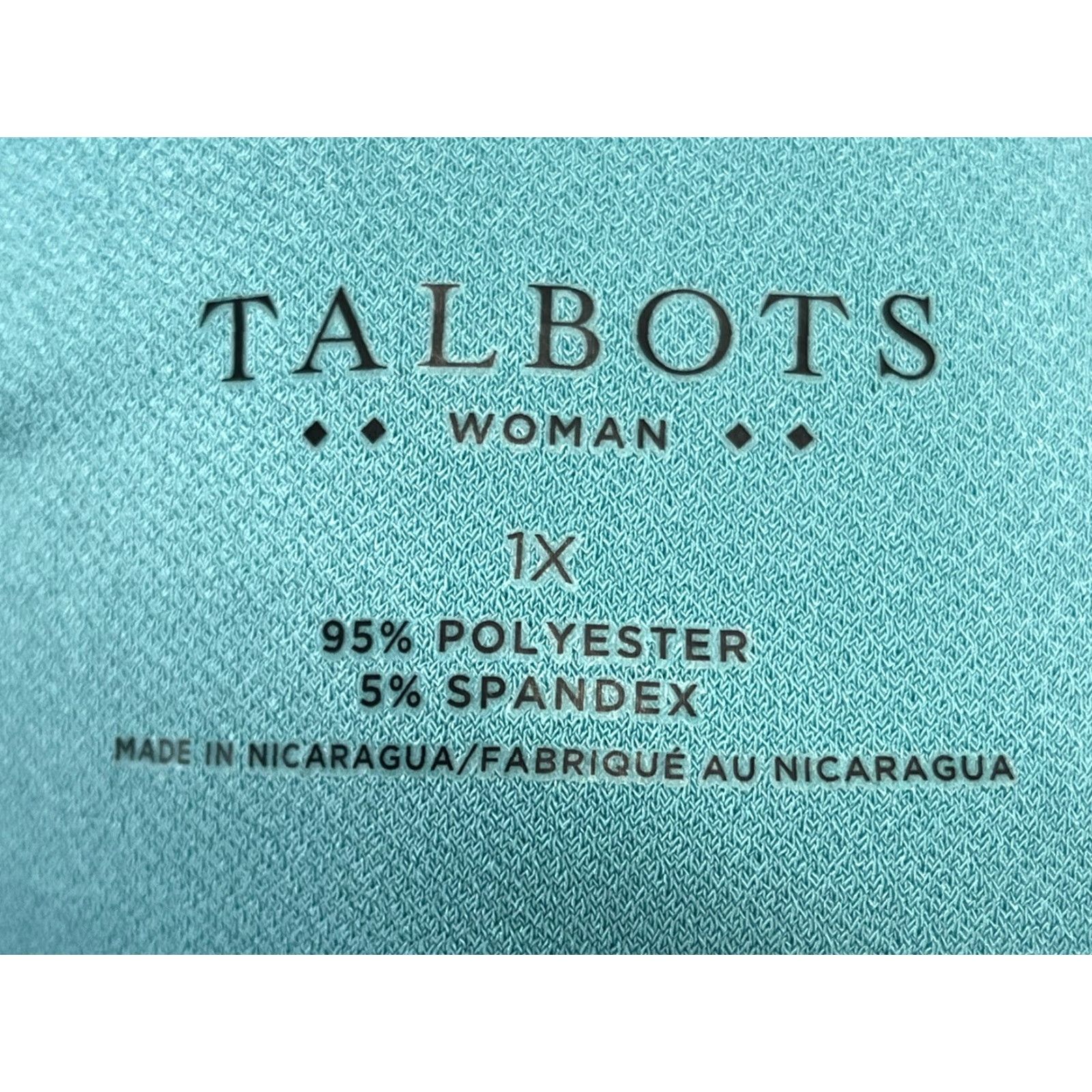 Talbots VINTAGE Talbots Blouse Womens Plus 1X Green Long Sleeve Casual Shirt with Ruched Sides Size XL / US 12-14 / IT 48-50 - 6 Thumbnail